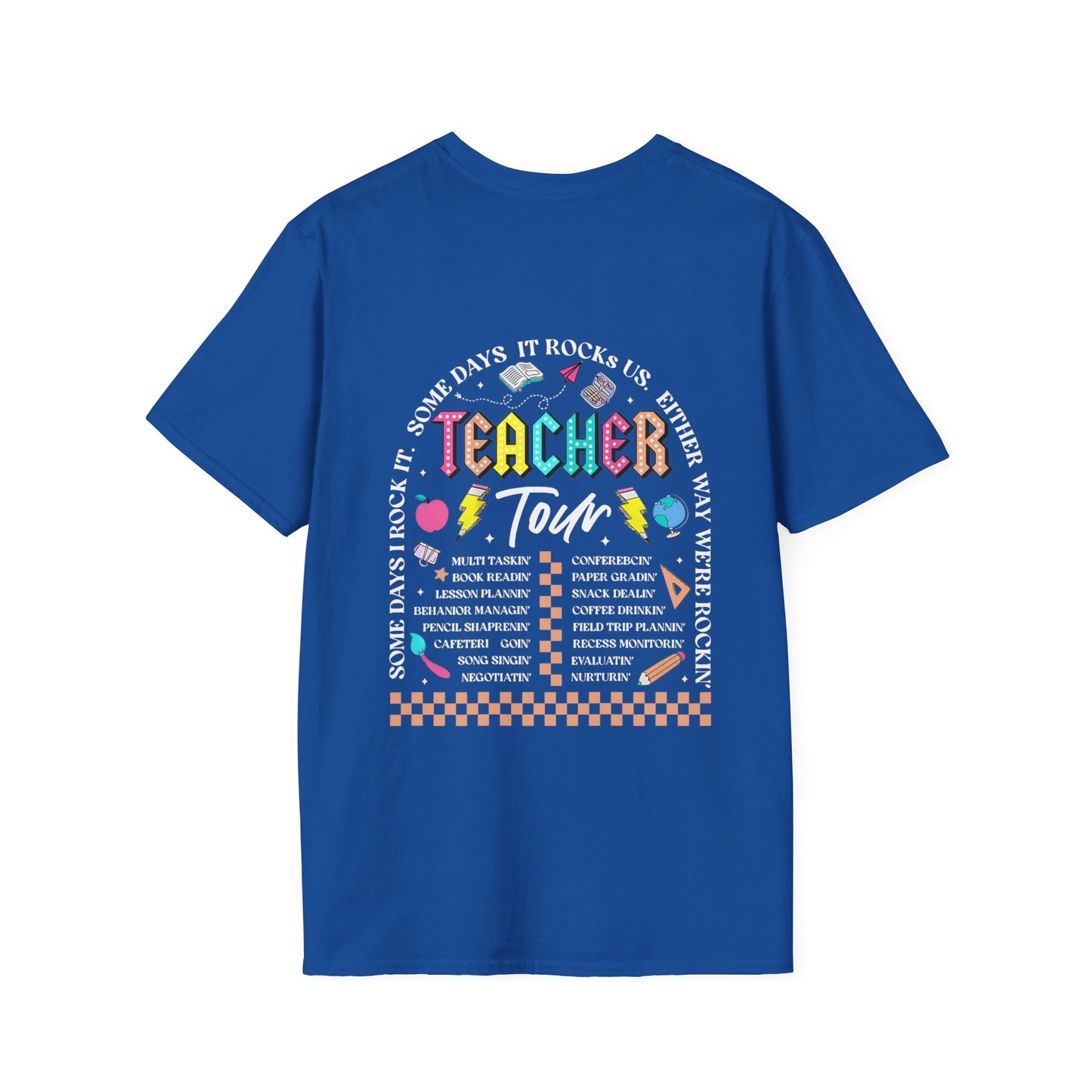 ABCD TOUR Teacher T-Shirt (Front & Back)