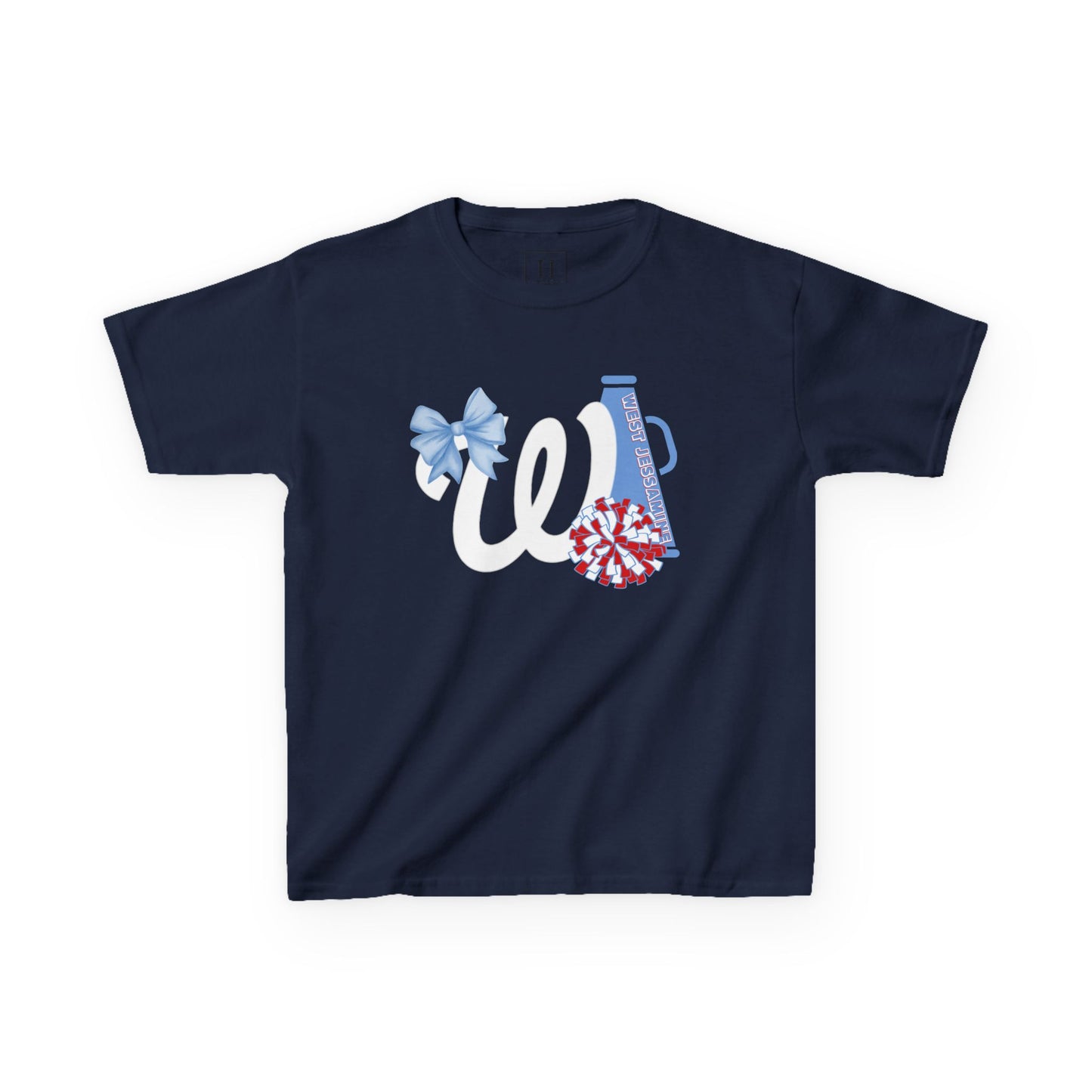 YOUTH -- West Jessamine Cheer Bow, Megaphone & Poms - Unisex Shirt