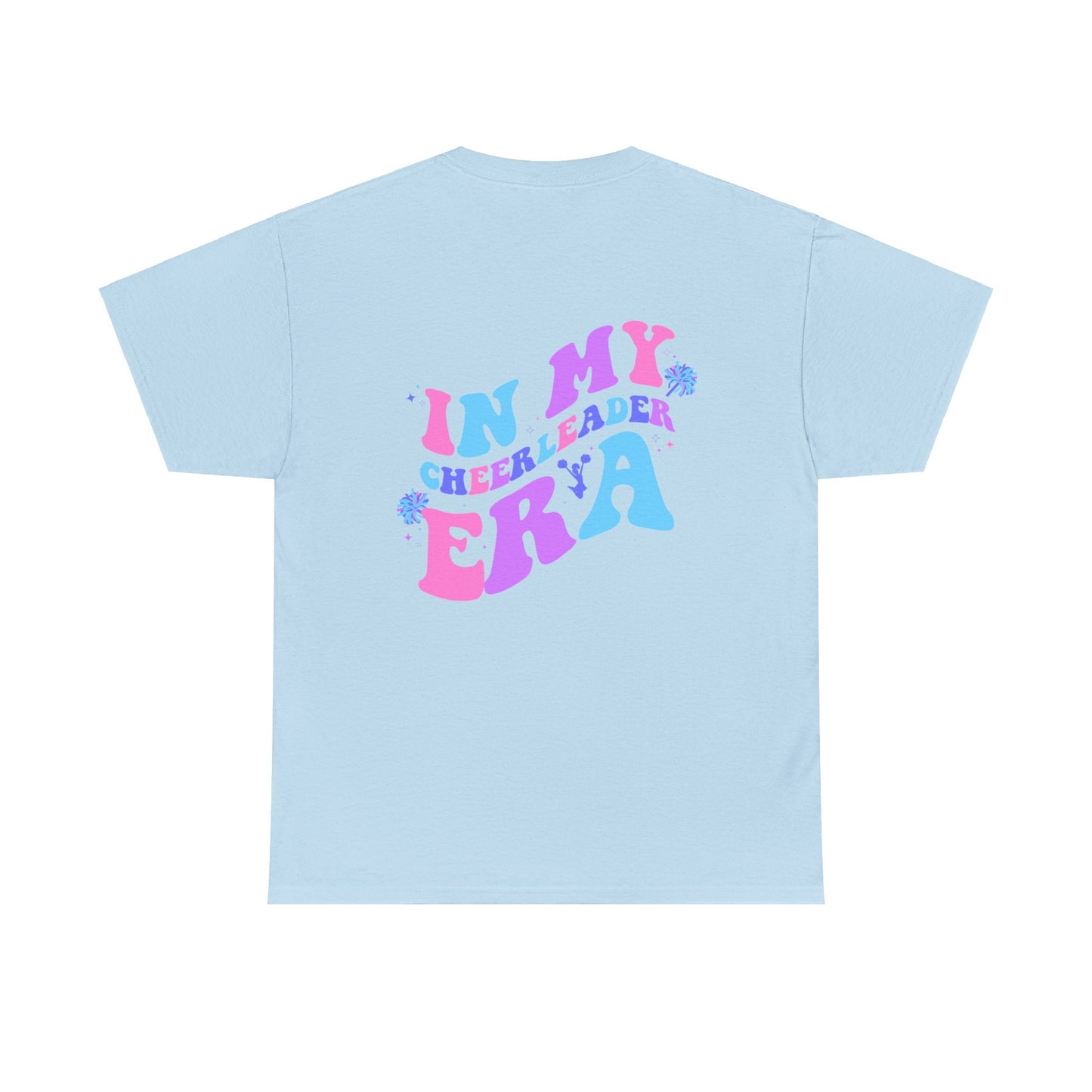 in my cheerleading era front and back cheer adult t-shirt
