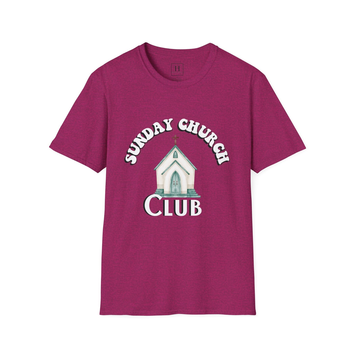 Sunday Church Club Christian T-shirt