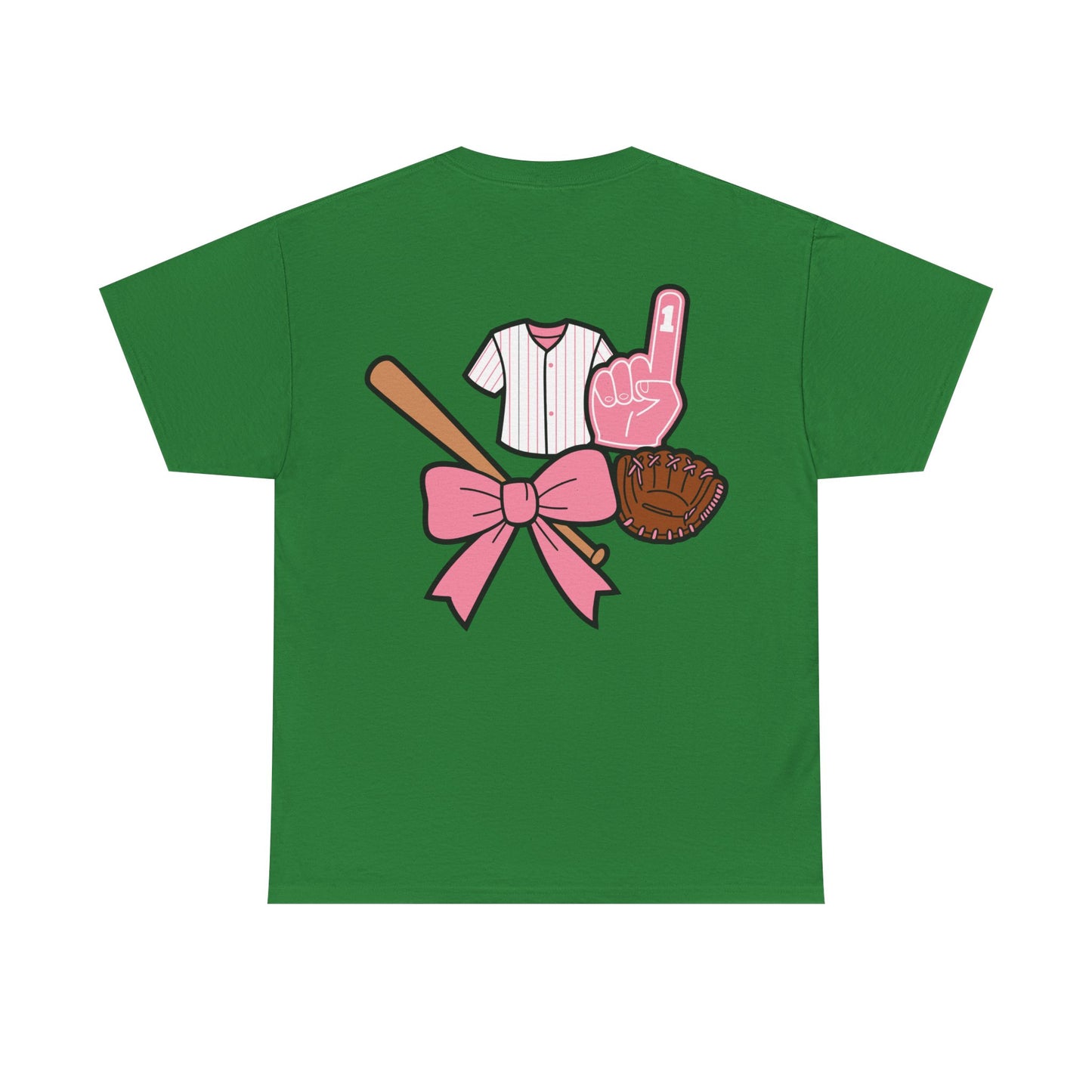 Softball/Baseball Sport Tee (Front & Back) - Unisex Heavy Cotton