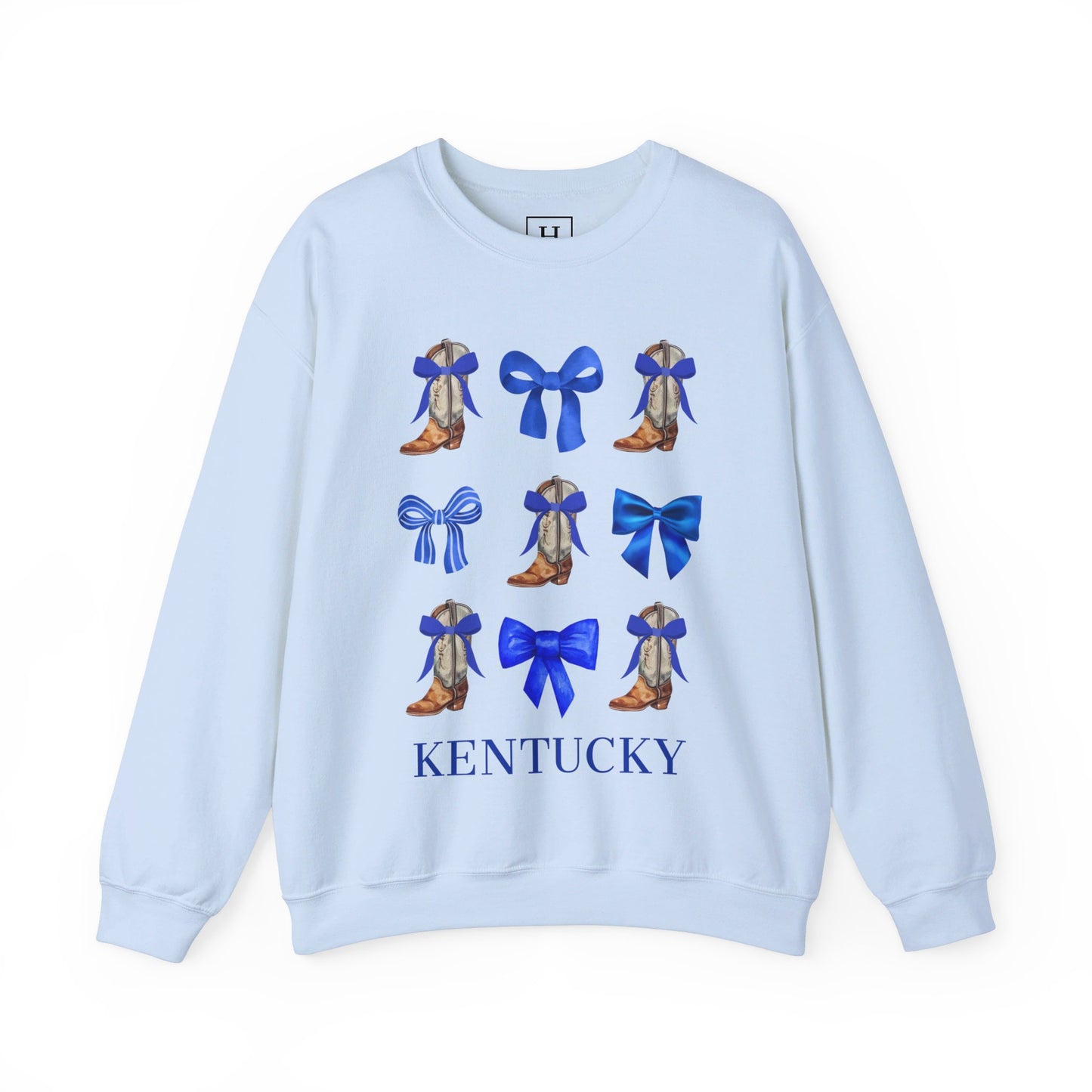 Kentucky Wildcats Coquette Cowgirl Boots & Bows Sweater