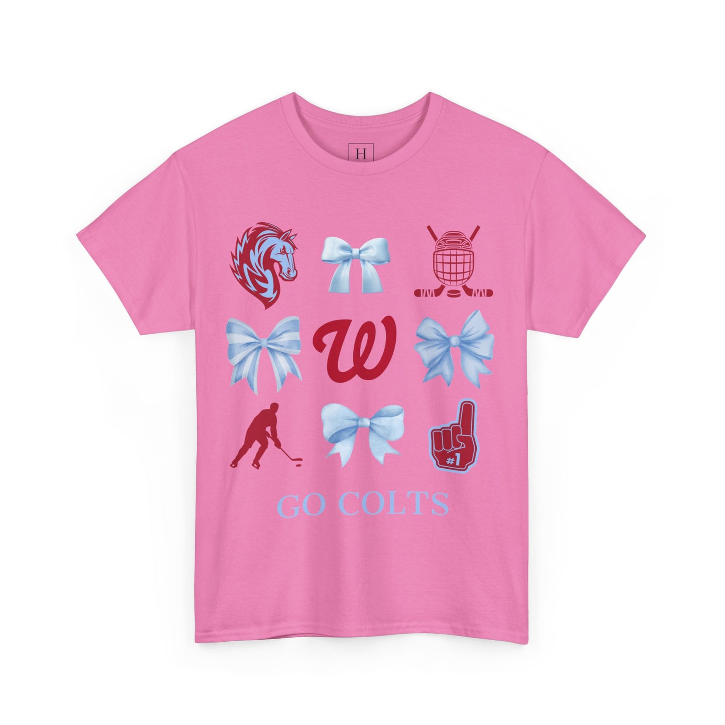 West Jessamine Colts Coquette Hockey Bows - Unisex Tee