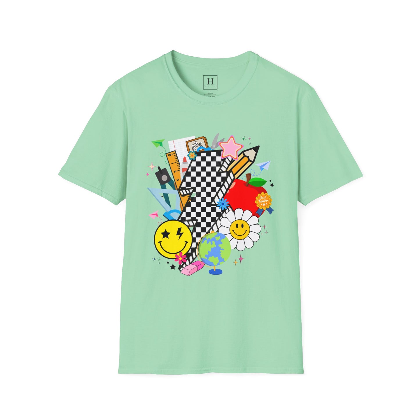 Retro Teacher T-Shirt (Front Only)
