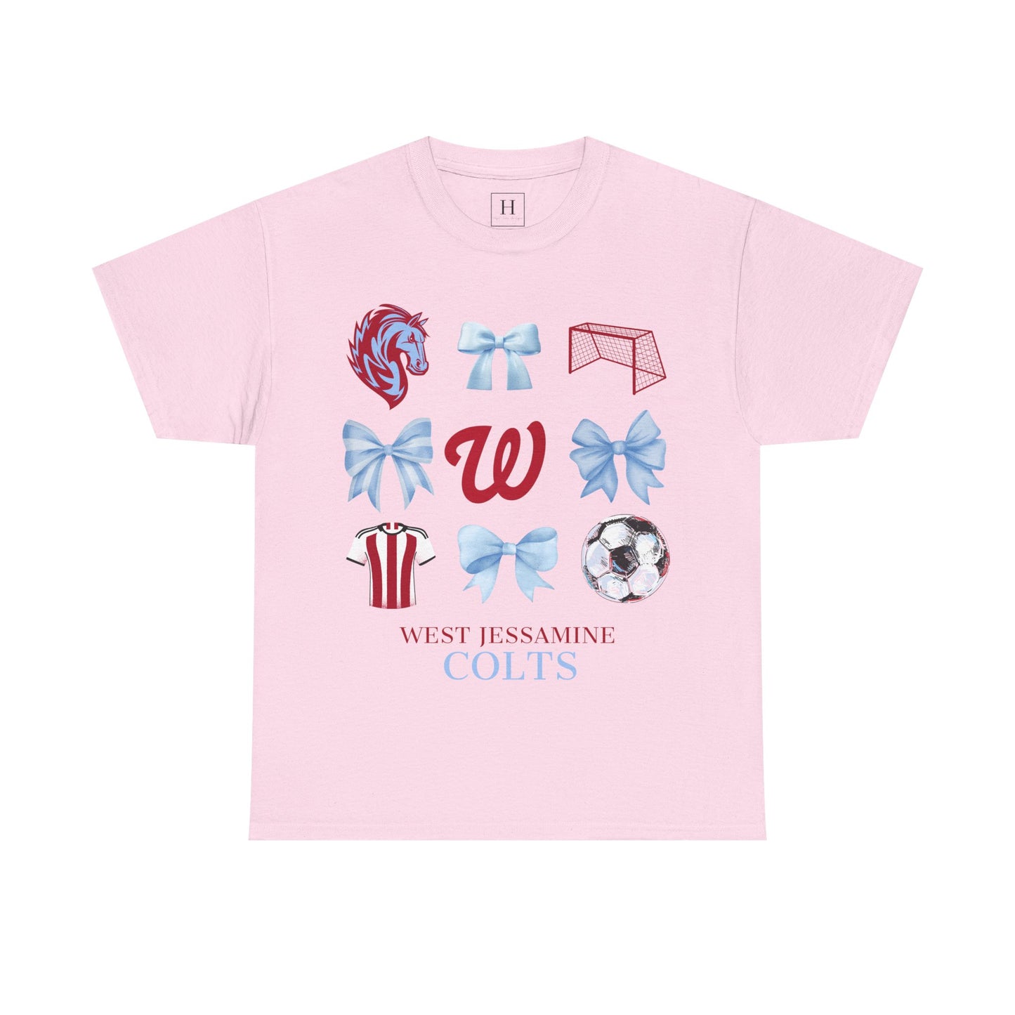 Copy of West Jessamine Colts Coquette Soccer Bows - Unisex Tee