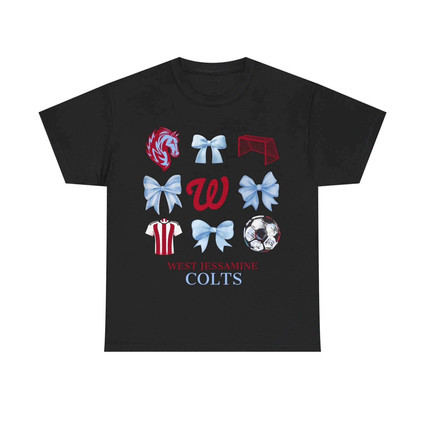 Copy of West Jessamine Colts Coquette Soccer Bows - Unisex Tee