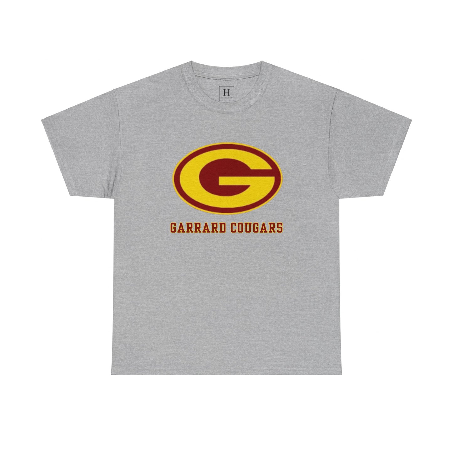 Gold (G) Garrard Middle Cougars T-Shirt (Front Only)