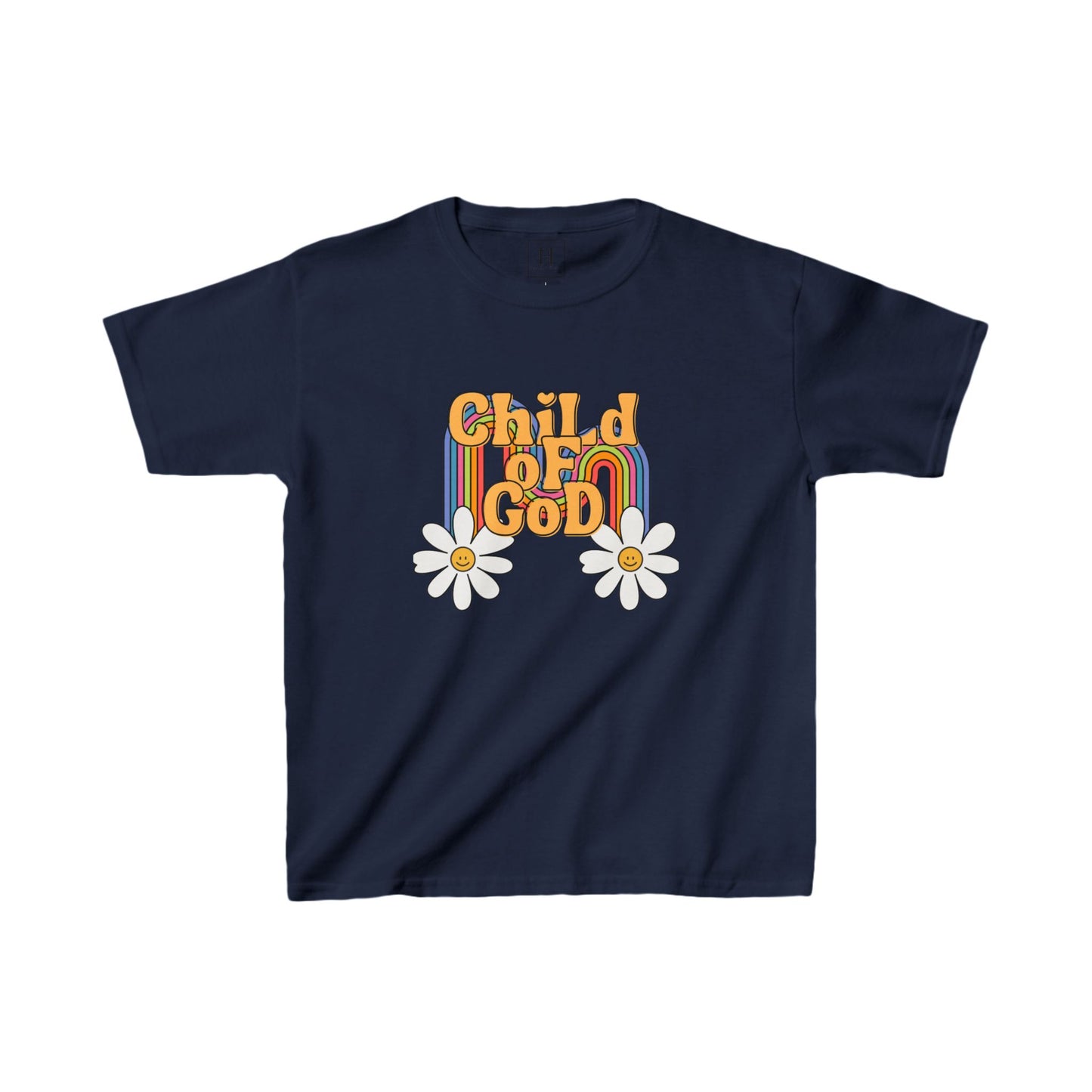 Youth Child of God Daisy Christian Heavy Cotton Tee
