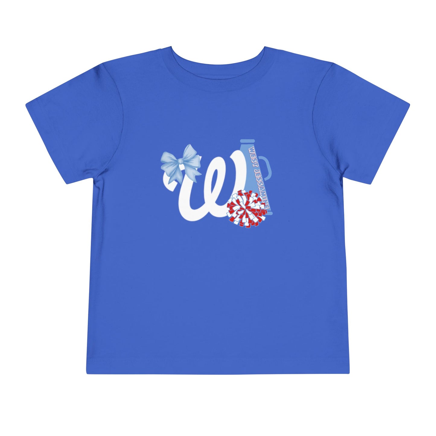 Toddler; West Jessamine Coquette W Logo with Bow; Let's Go Colts - Unisex T-shirt