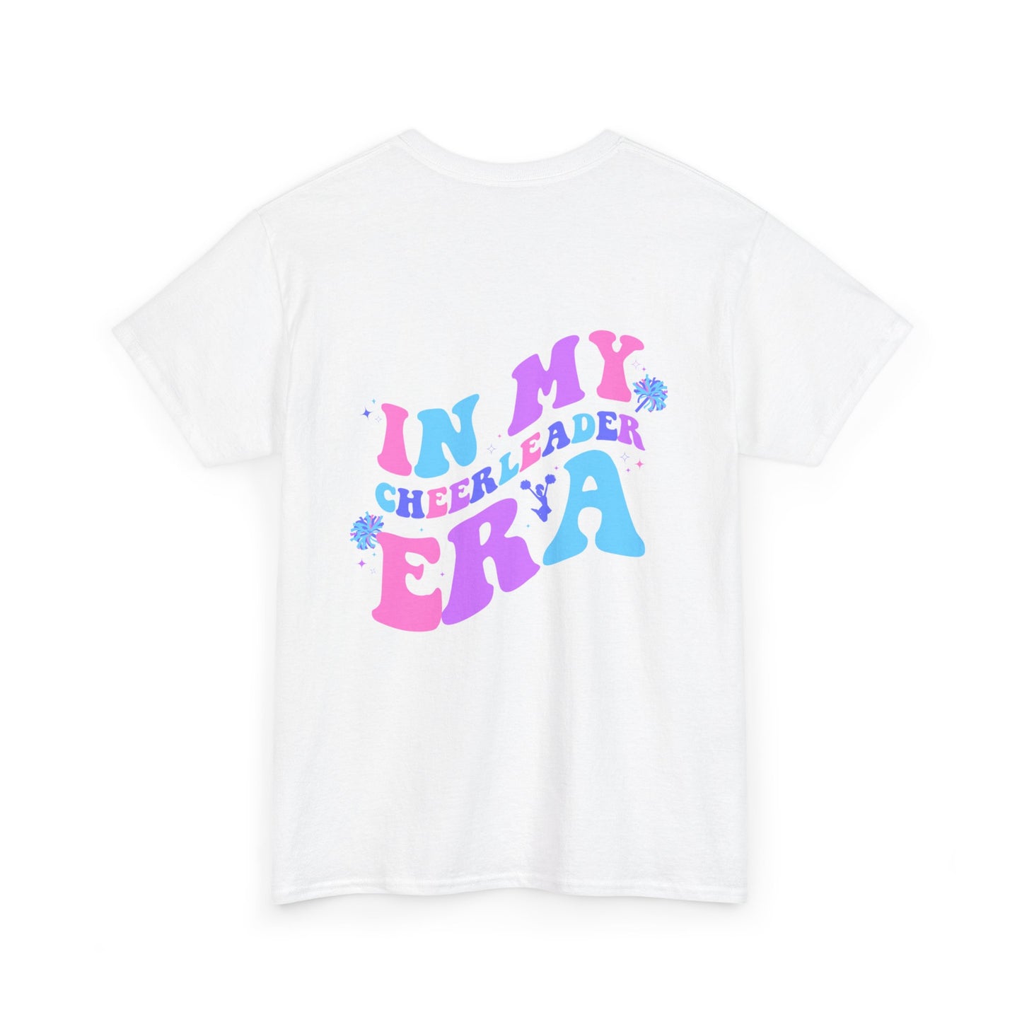 in my cheerleading era front and back cheer adult t-shirt