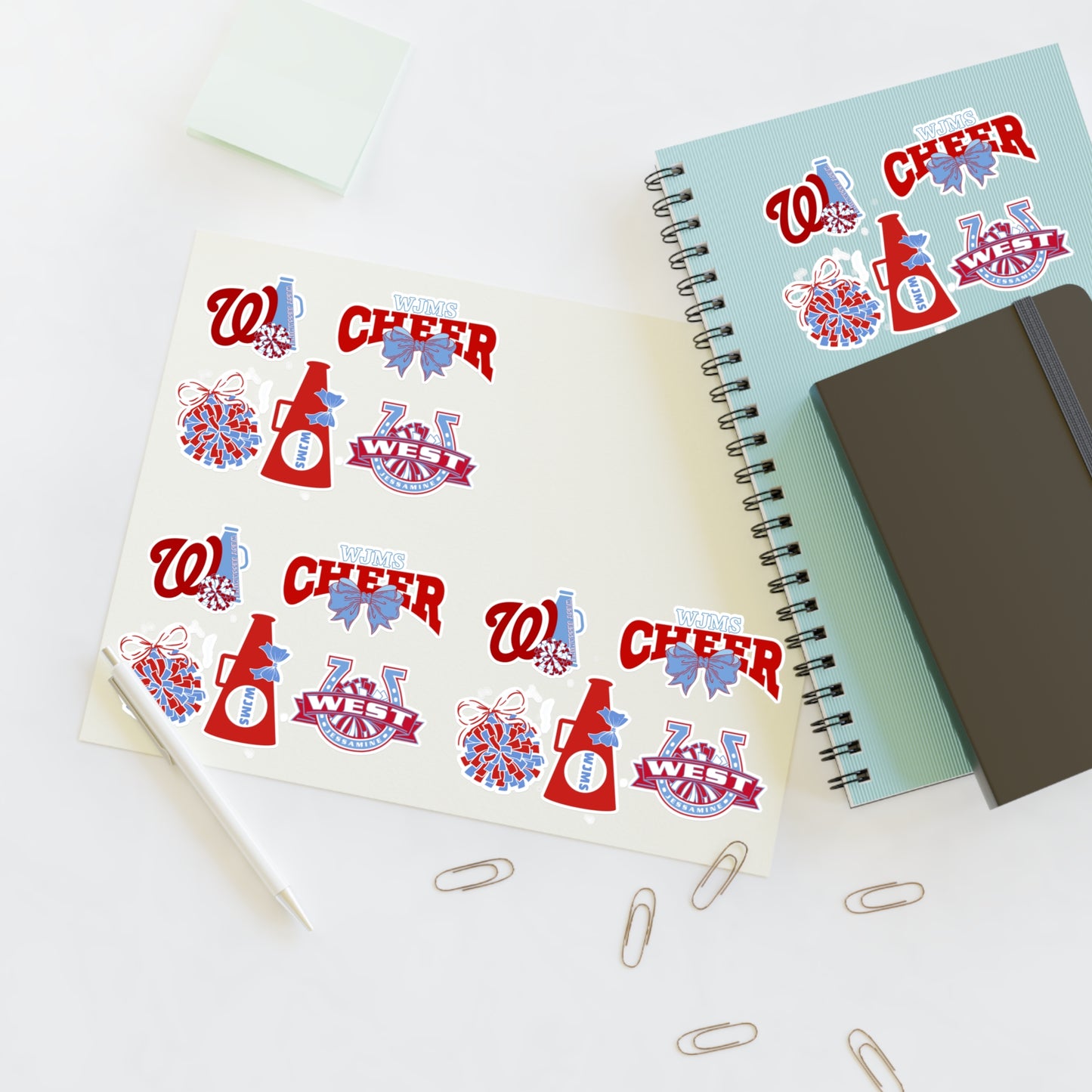WJMS CHEER STICKERS (20 total)