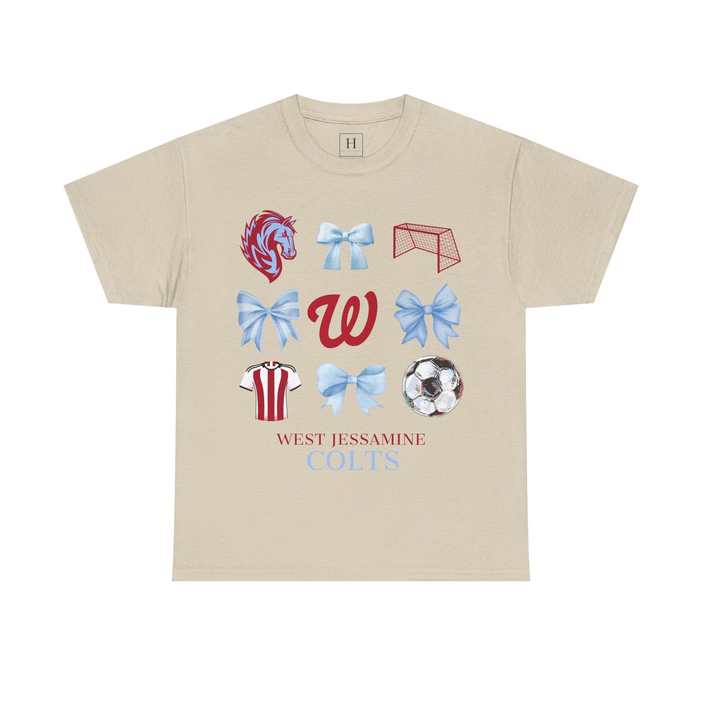 Copy of West Jessamine Colts Coquette Soccer Bows - Unisex Tee