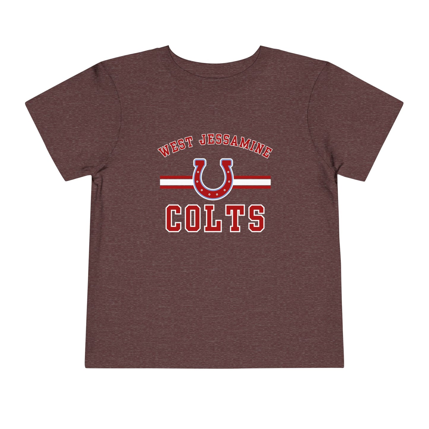 Toddler; West Jessamine Colts with Horseshoe- Unisex T-shirt