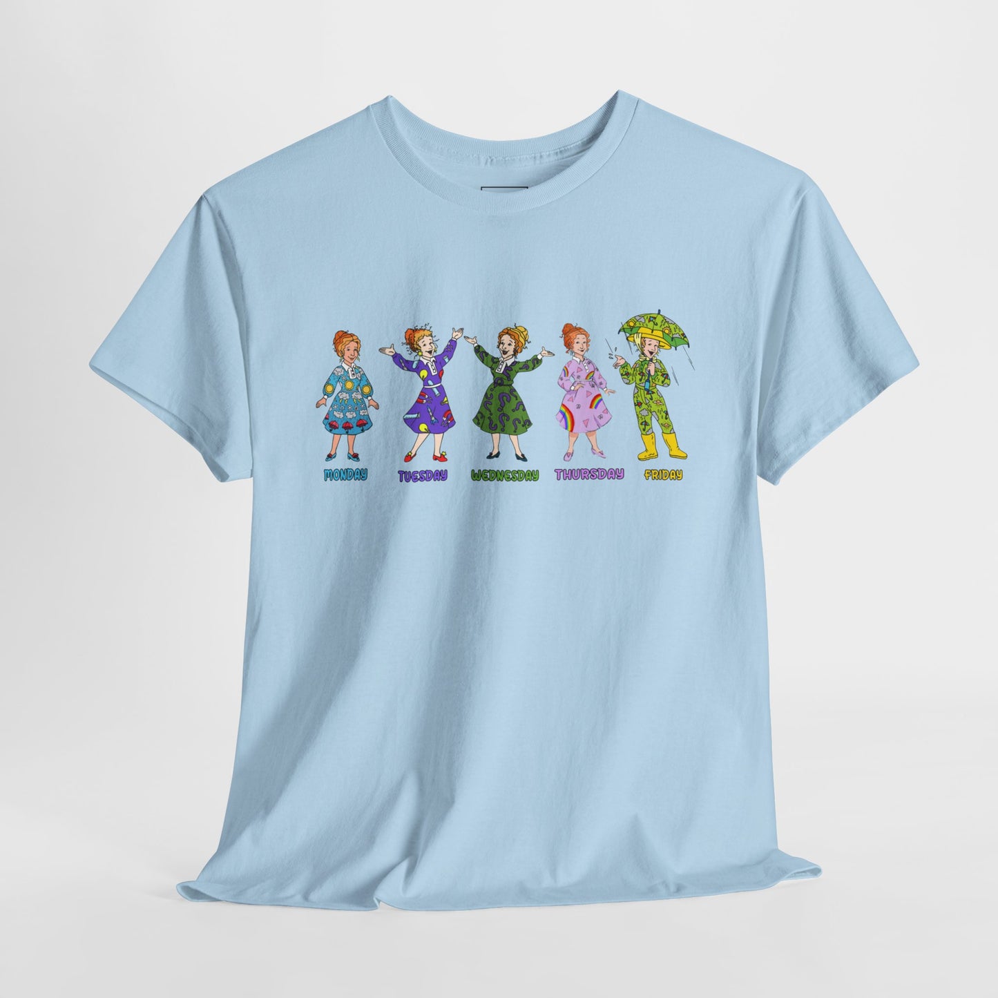 Monday-Friday Ms. Frizzle Teacher T-Shirt