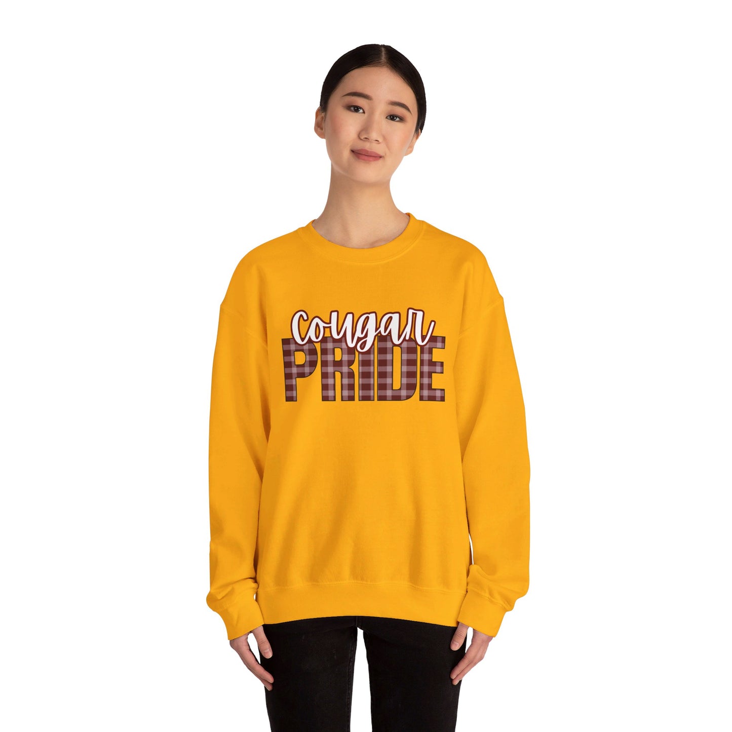 Cougar Pride Fall Plaid Sweater