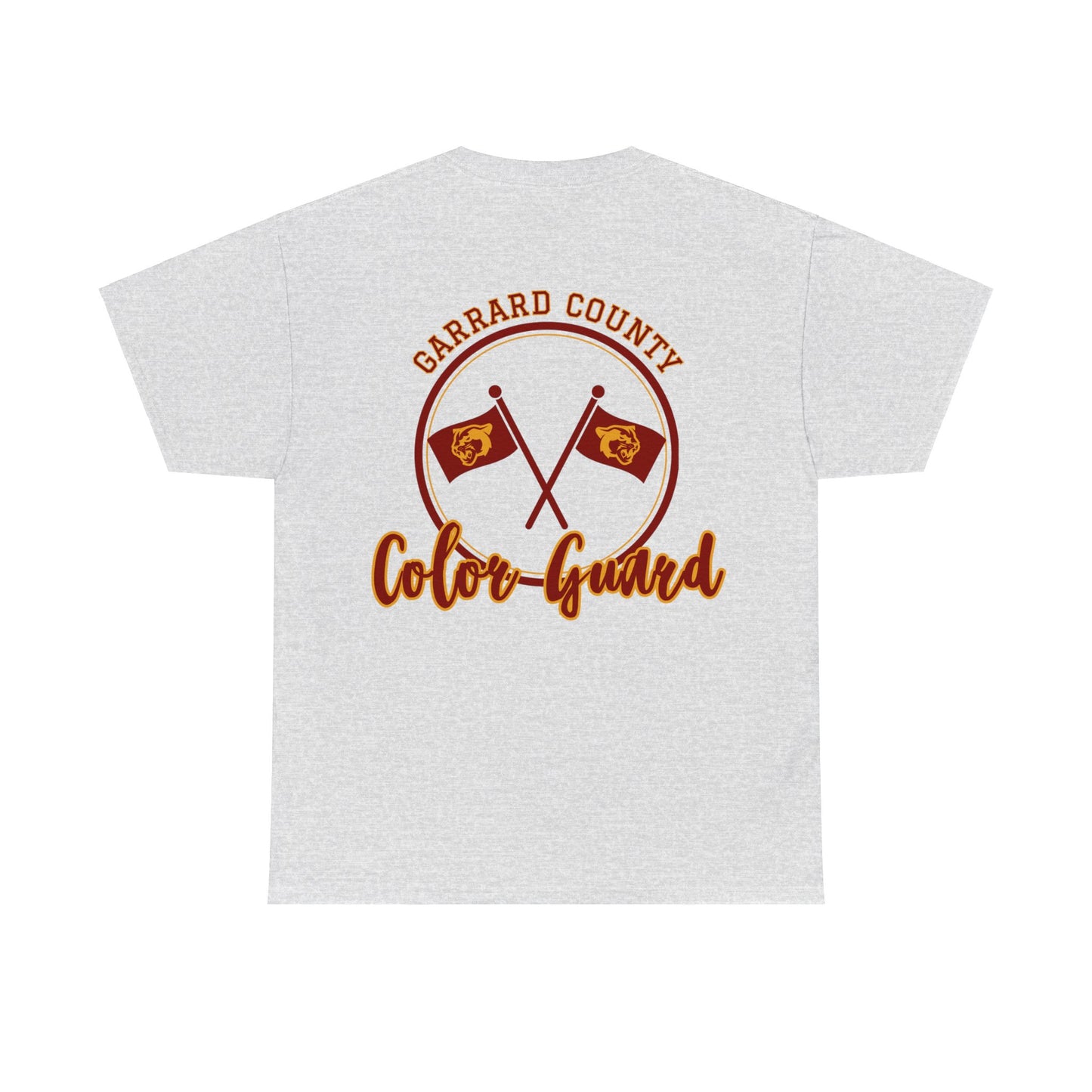 GMS Garrard Middle School Cougars Color Guard T-Shirt (Front & Back)