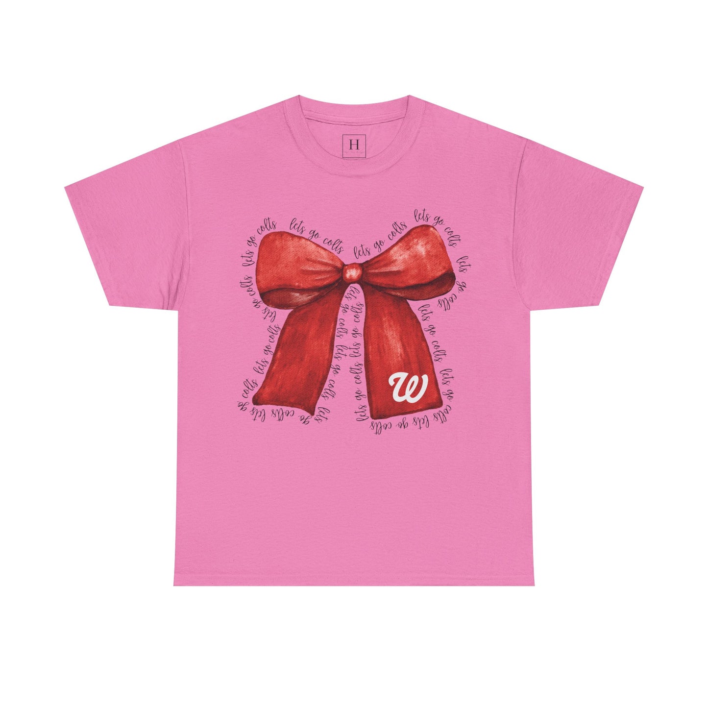 WJ Let's Go Colts Cheer Bow w/ WJ logo - Unisex Shirt