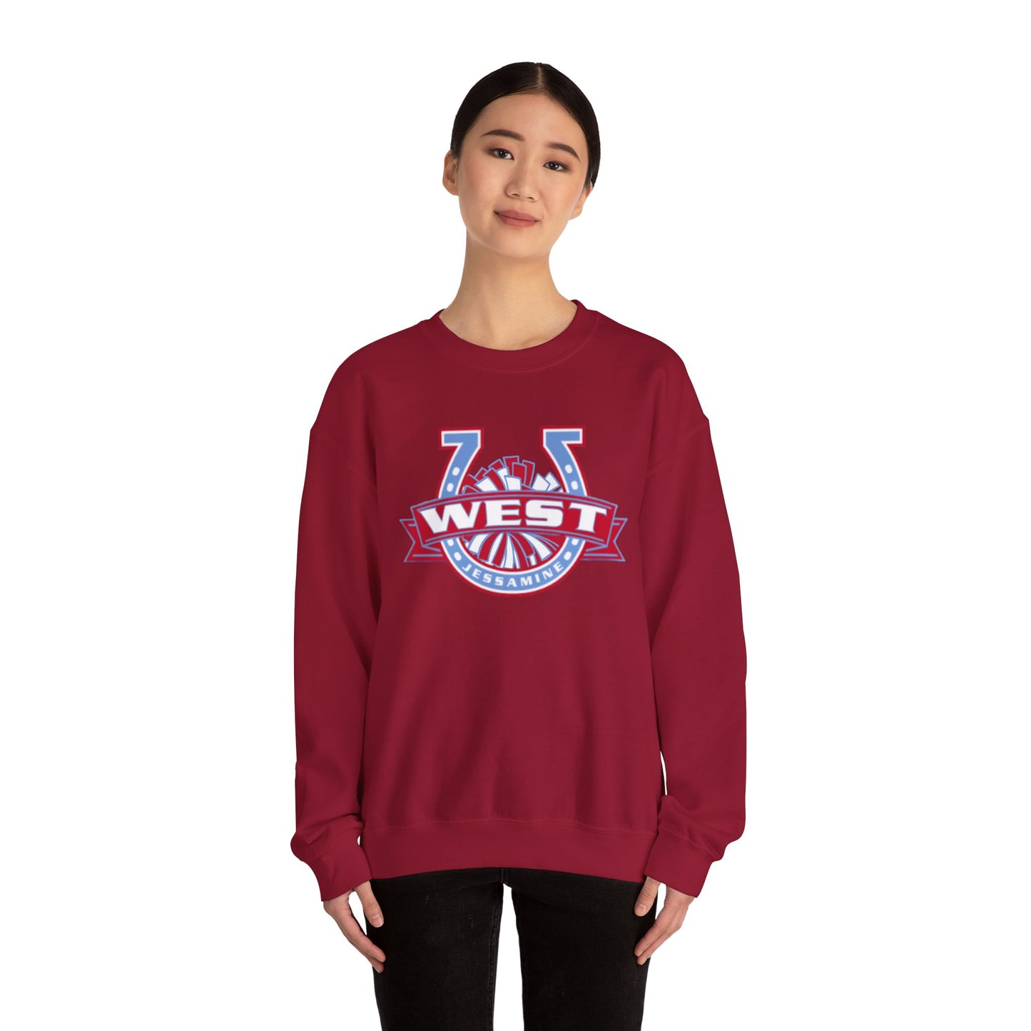 West Jessamine Horseshoe Logo w/ Pom Sweatshirt