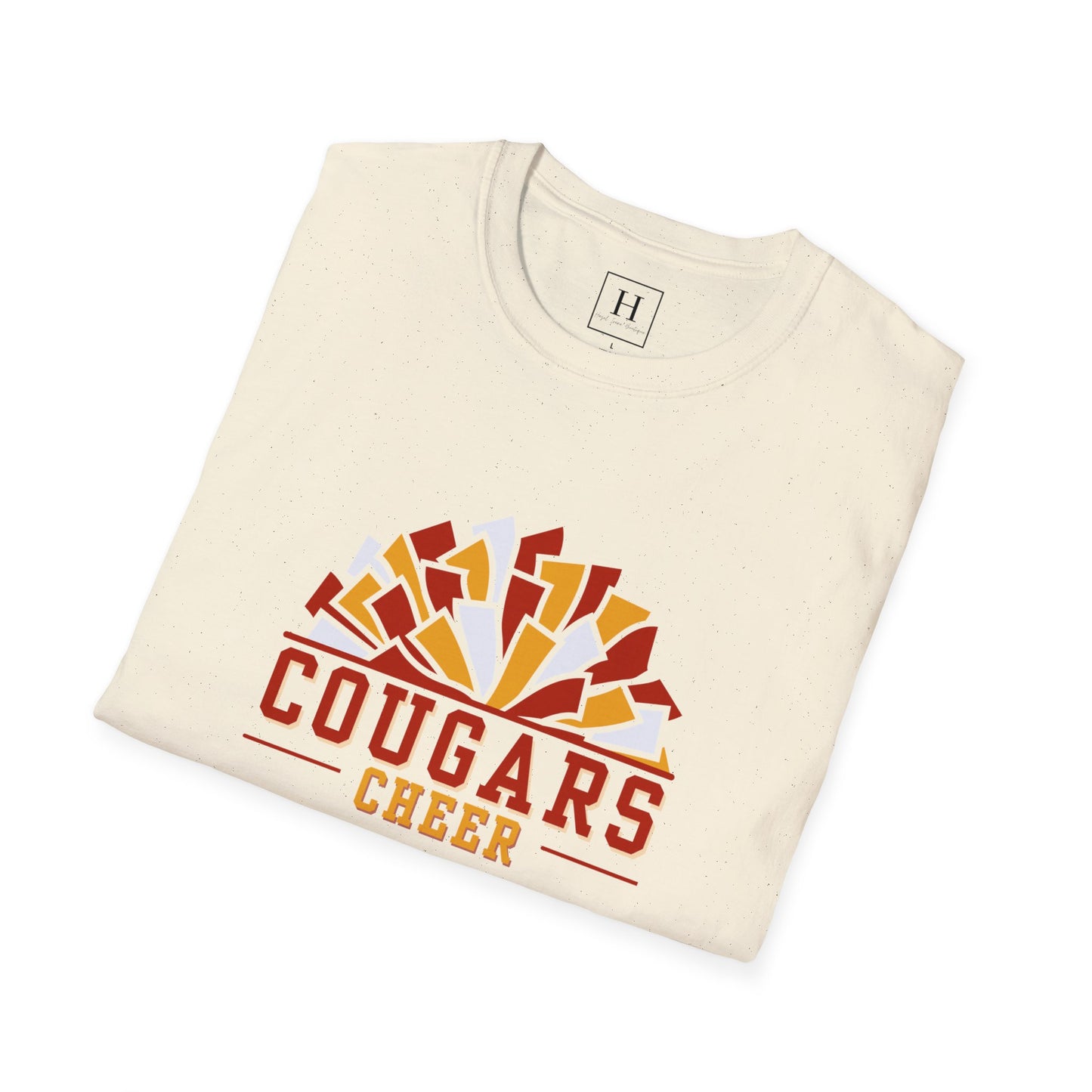 Cougars Cheer Pom Pom Shirt