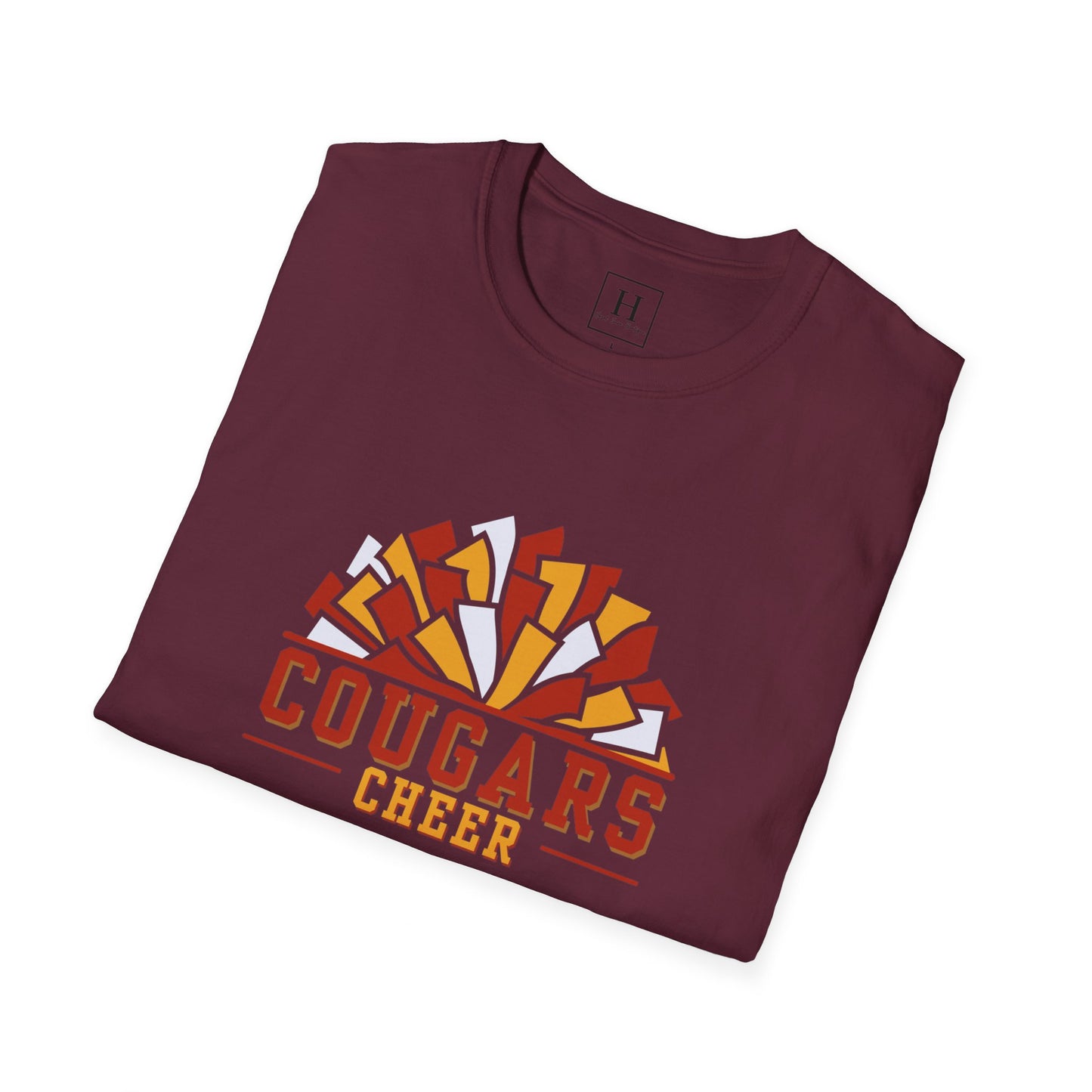 Cougars Cheer Pom Pom Shirt