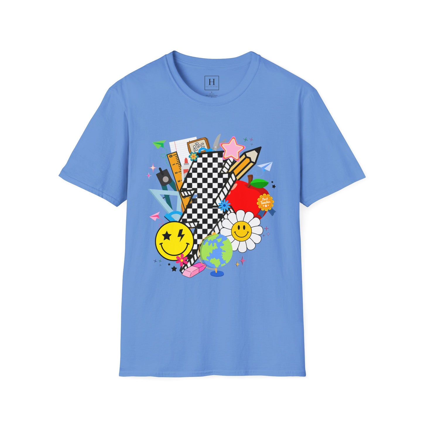 Retro Teacher T-Shirt (Front Only)