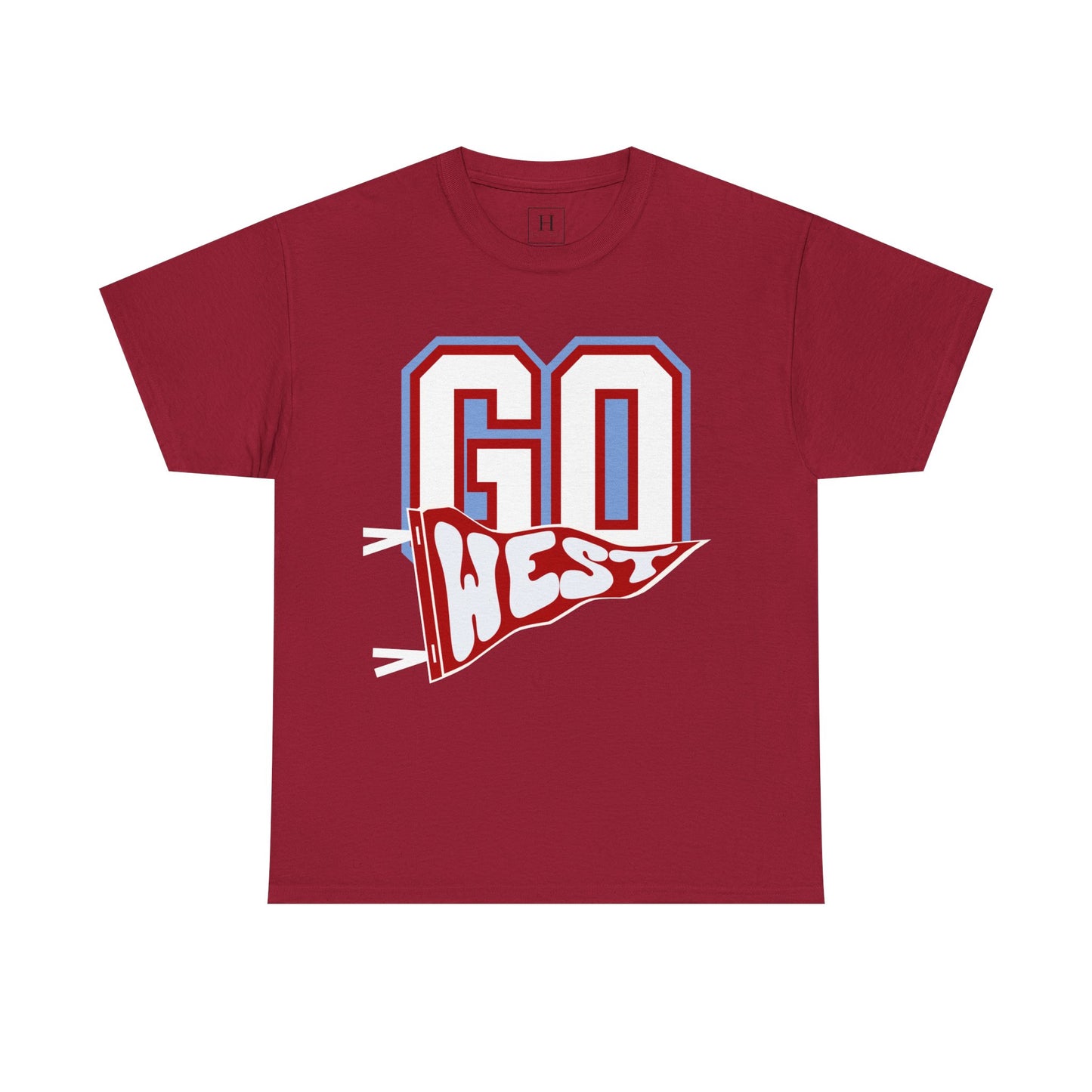 GO WEST Pennant Flag - Unisex