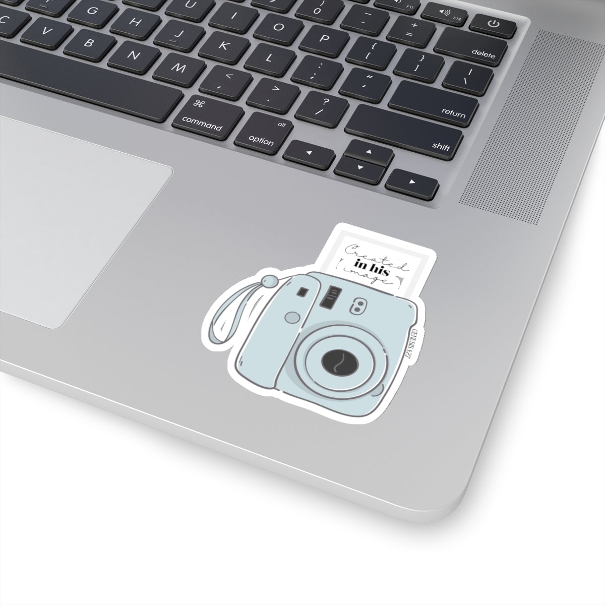 Created In His Image Christian Polaroid Camera Kiss-Cut Stickers