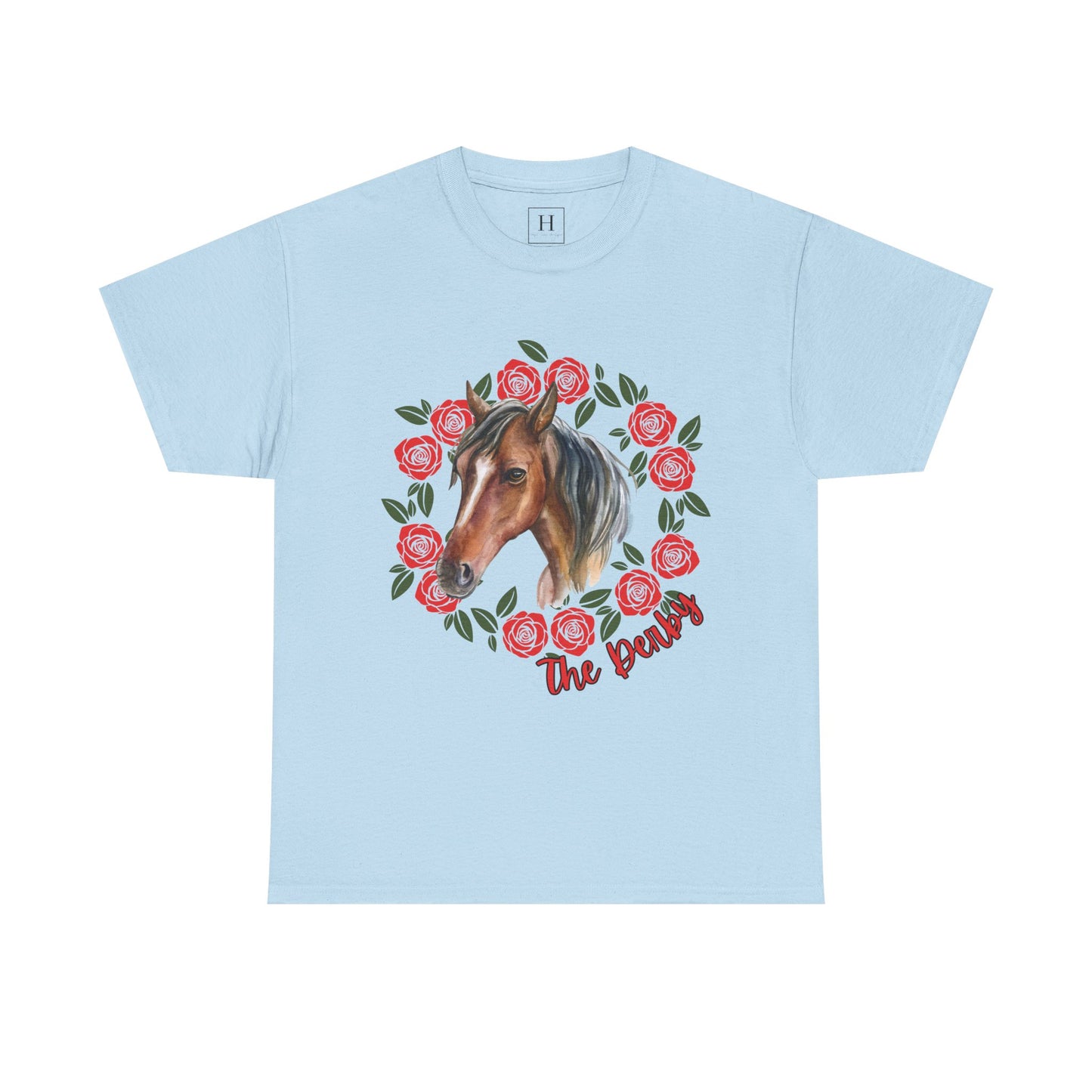 The Derby Horse & Rose Tee