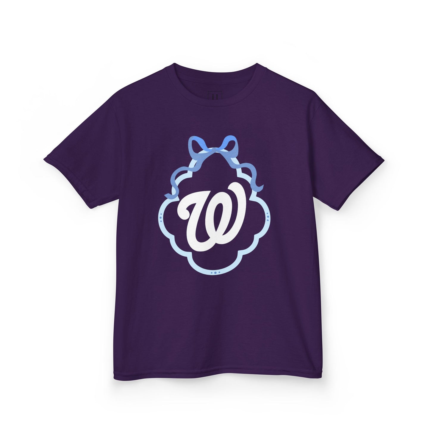 YOUTH - W COQUETTE BLUE BOW & BORDER