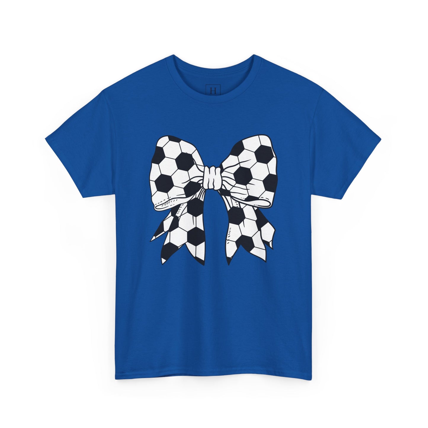 Soccer Sport Bow Tee - Unisex Heavy Cotton
