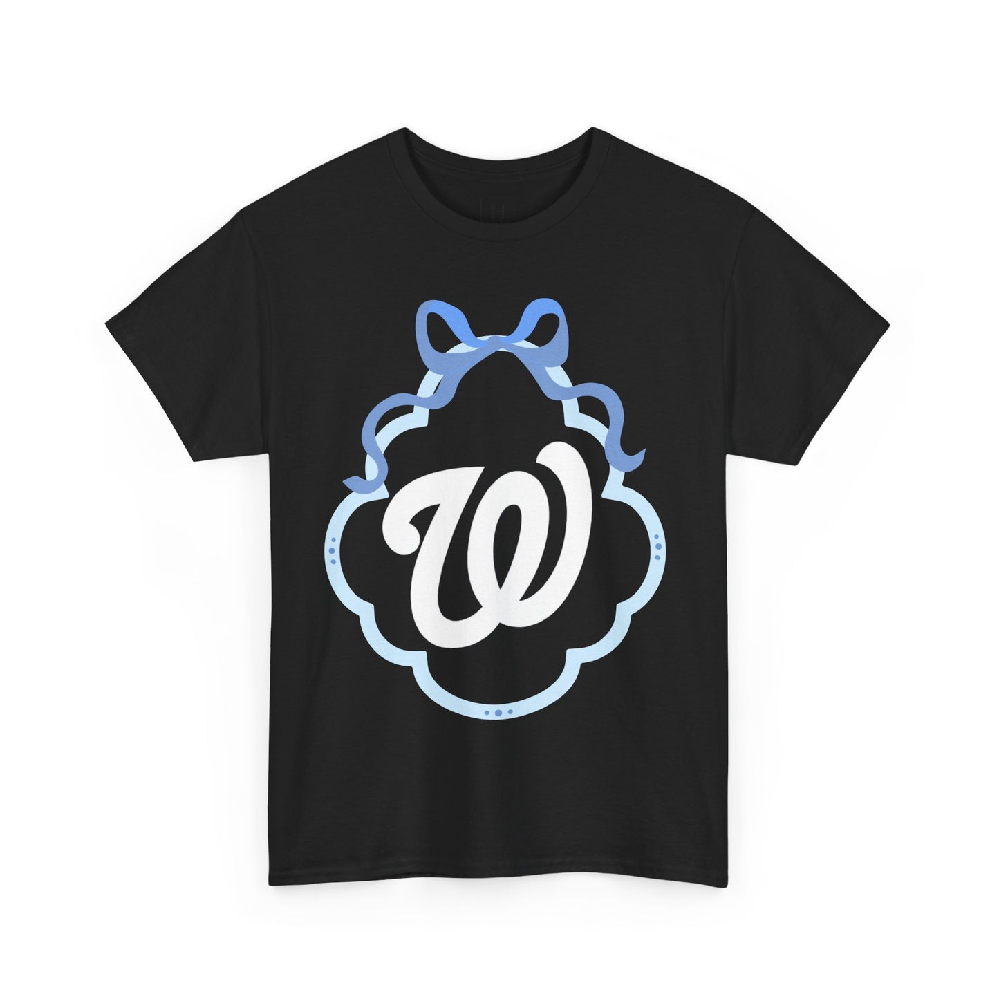 W COQUETTE BLUE BOW & BORDER