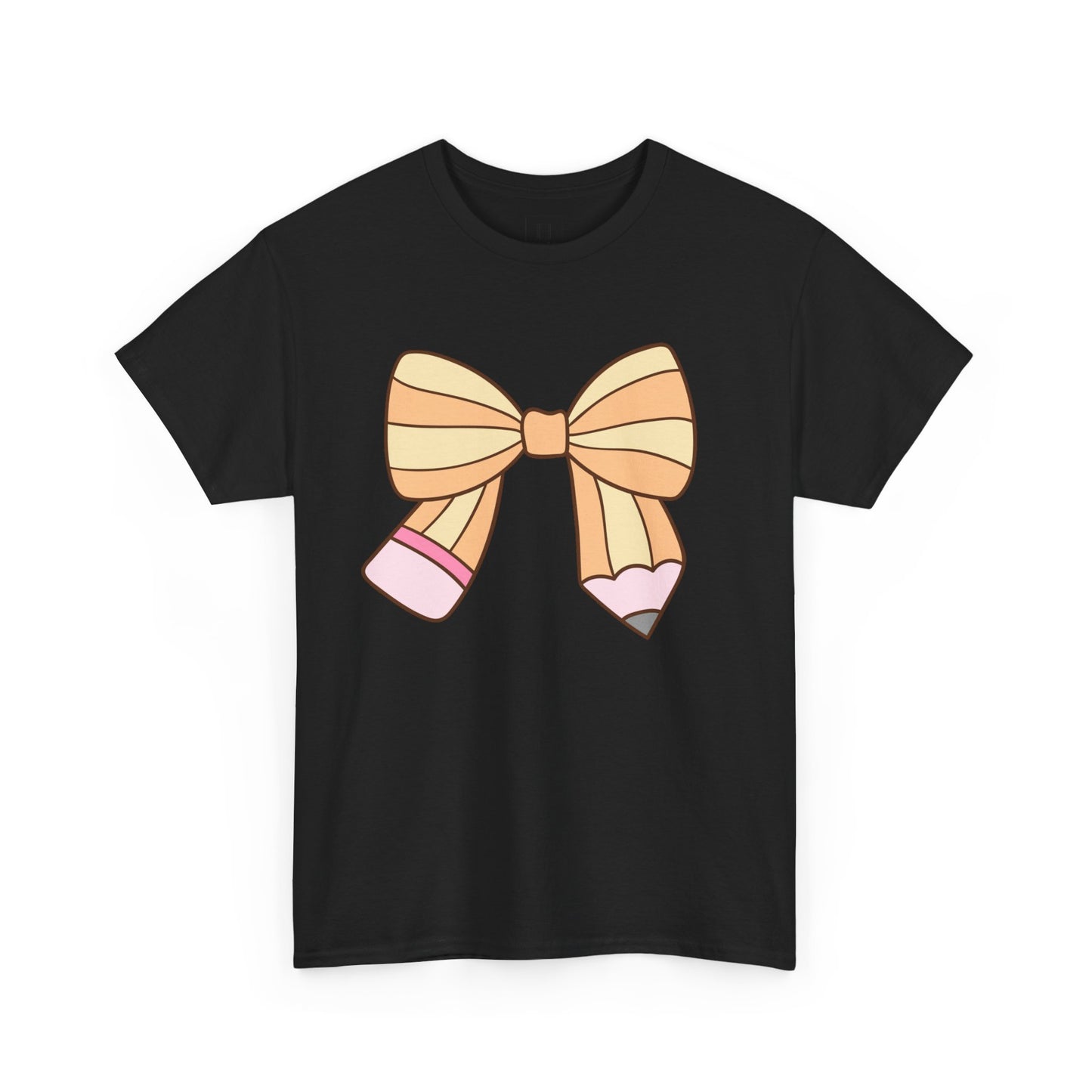 Teacher Pencil Bow Tee