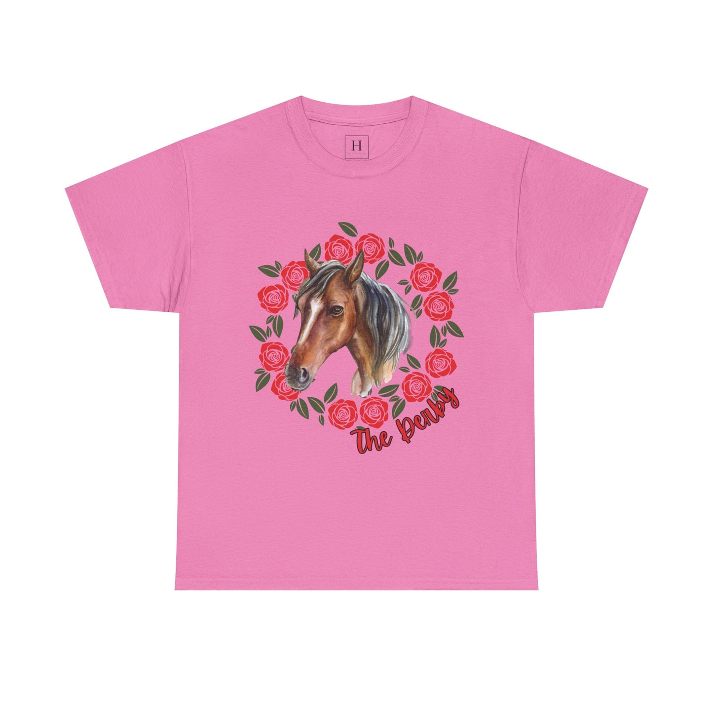 The Derby Horse & Rose Tee