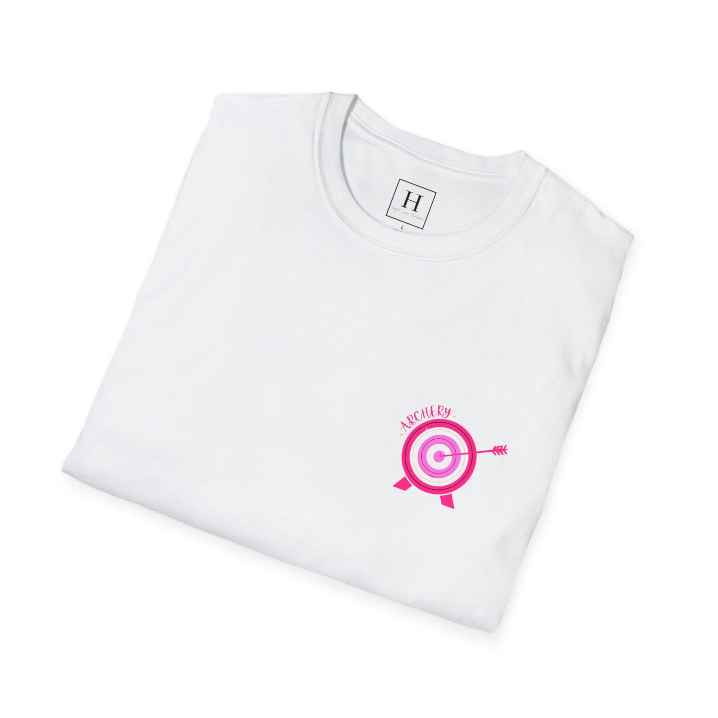 in my archery ERA pink tshirt
