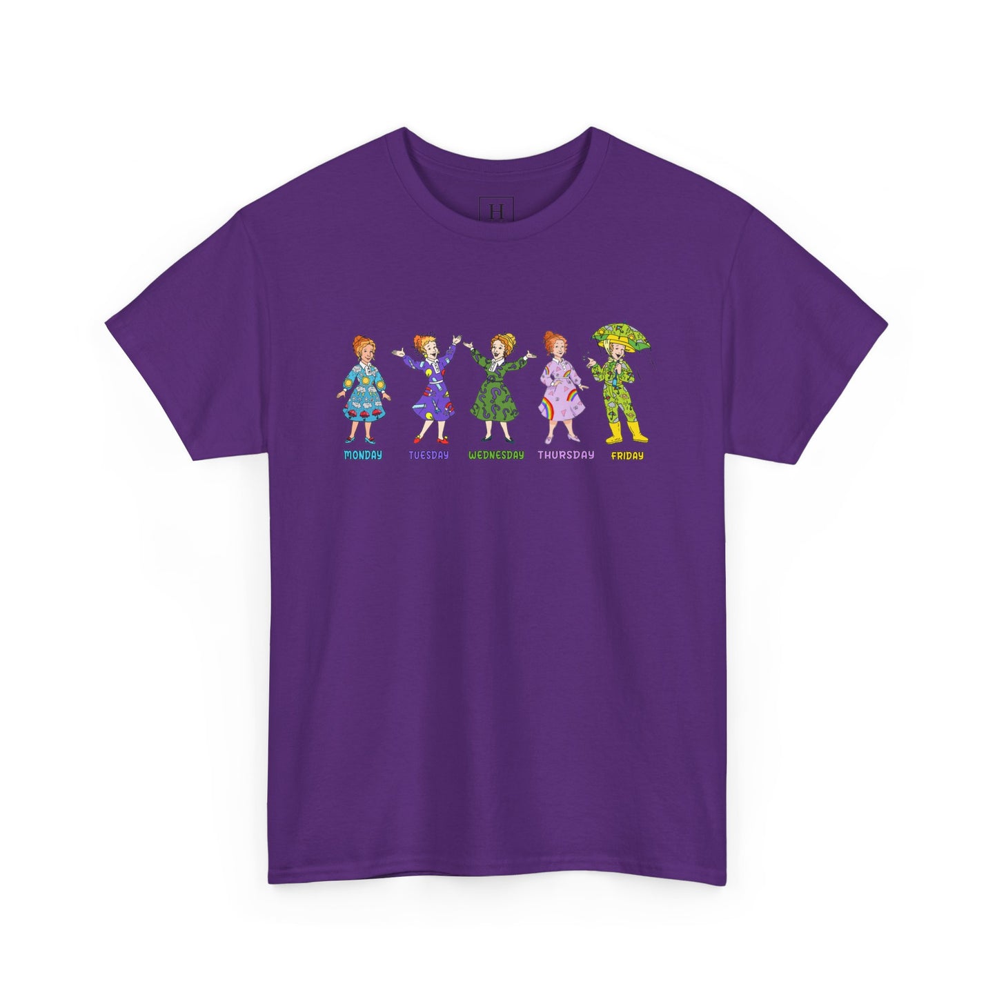 Monday-Friday Ms. Frizzle Teacher T-Shirt