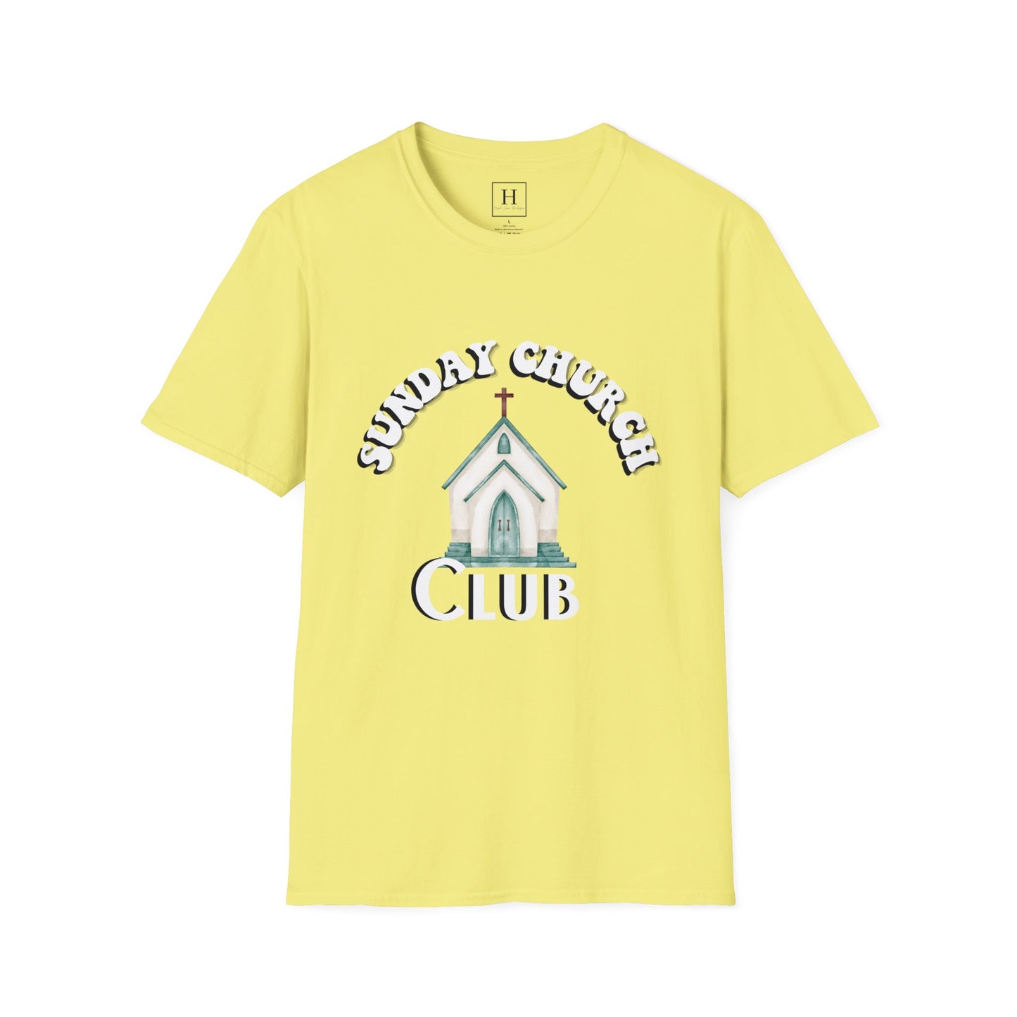 Sunday Church Club Christian T-shirt