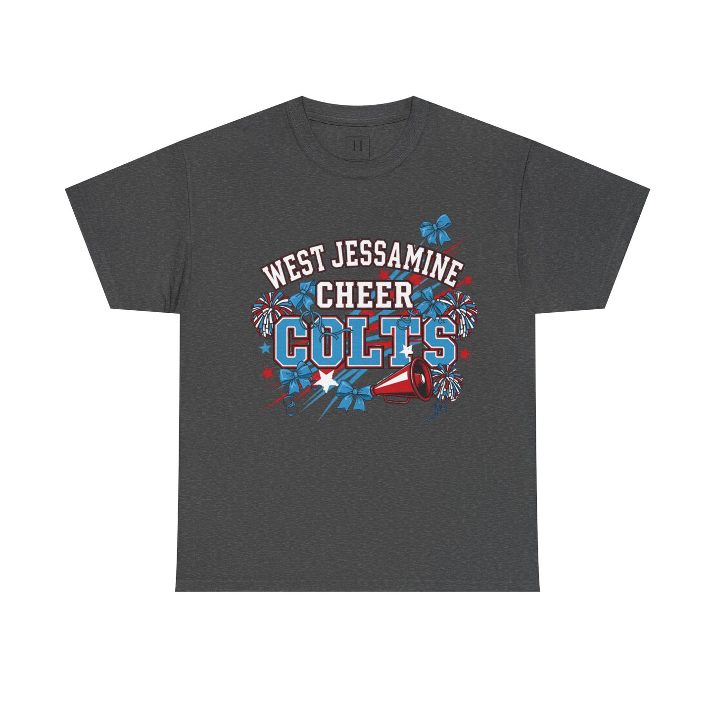 West Jessamine Cheer COLTS - Poms, Bows, Stars - Unisex Shirt