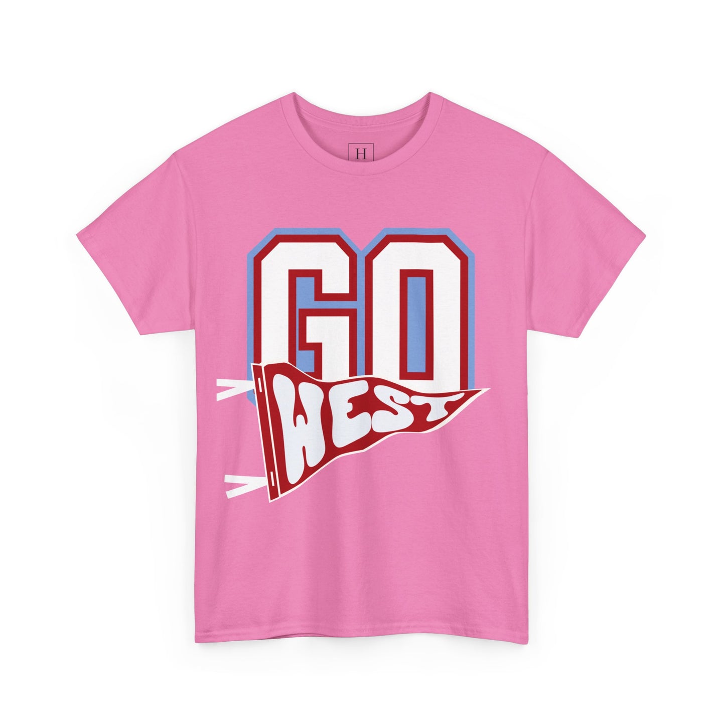GO WEST Pennant Flag - Unisex