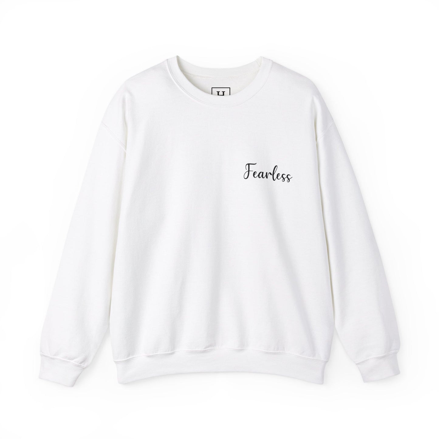 Fearless, Faith In Jesus Christian Sweater (Front and Back)