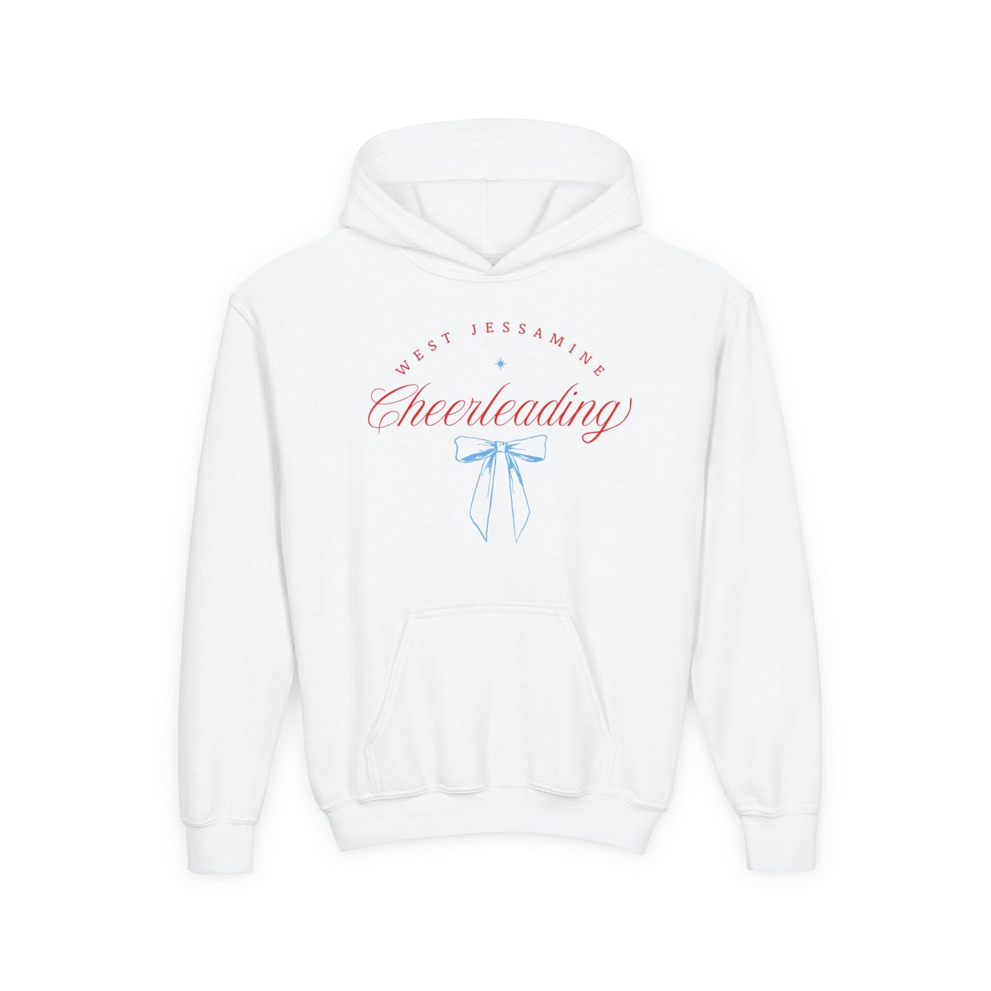 Youth Hoodie -- Cheerleading Bows Unisex Tee - West Jessamine Coquette Design