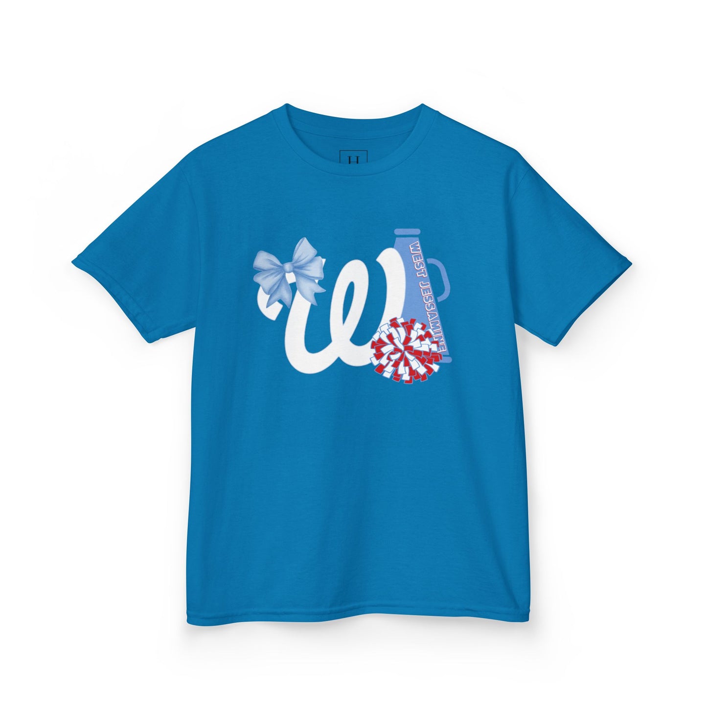 YOUTH -- West Jessamine Cheer Bow, Megaphone & Poms - Unisex Shirt