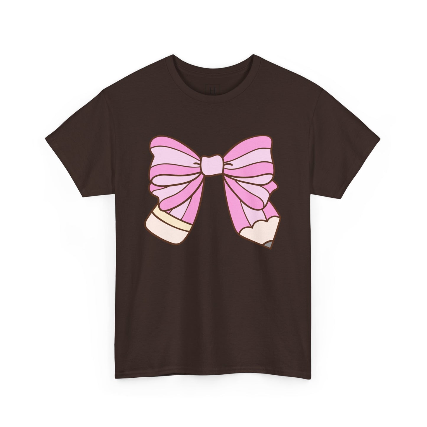 Teacher Pencil Bow Tee