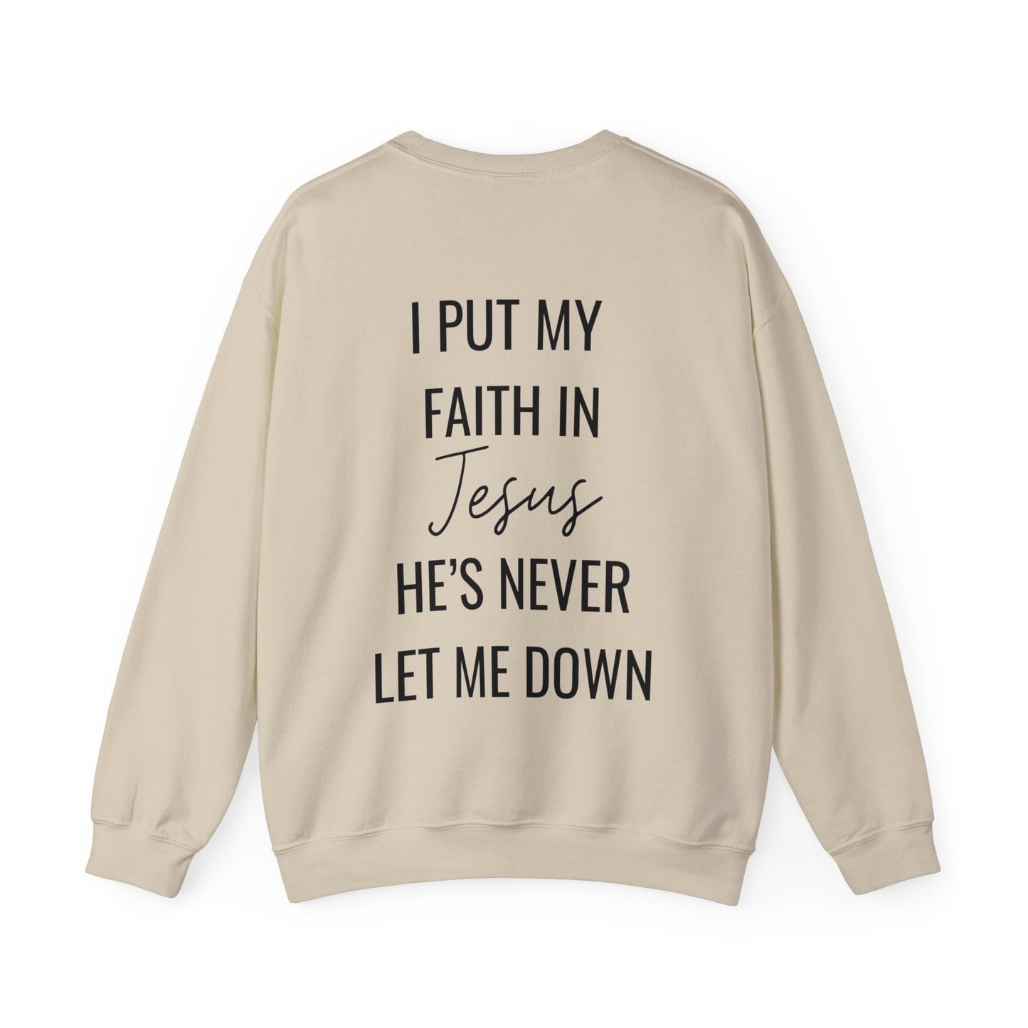 Fearless, Faith In Jesus Christian Sweater (Front and Back)