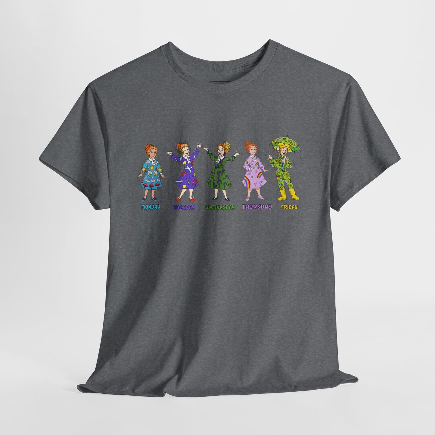 Monday-Friday Ms. Frizzle Teacher T-Shirt