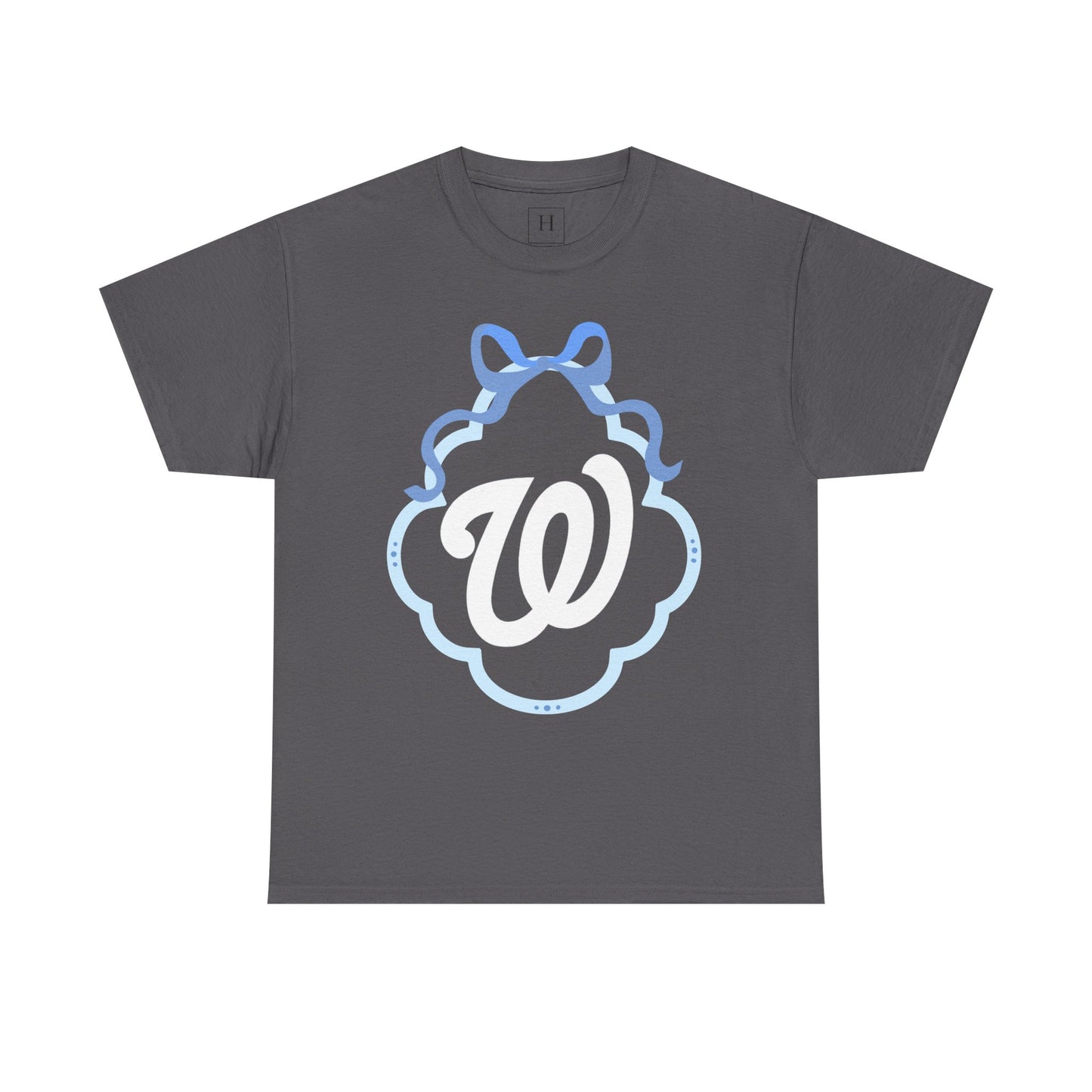 W COQUETTE BLUE BOW & BORDER