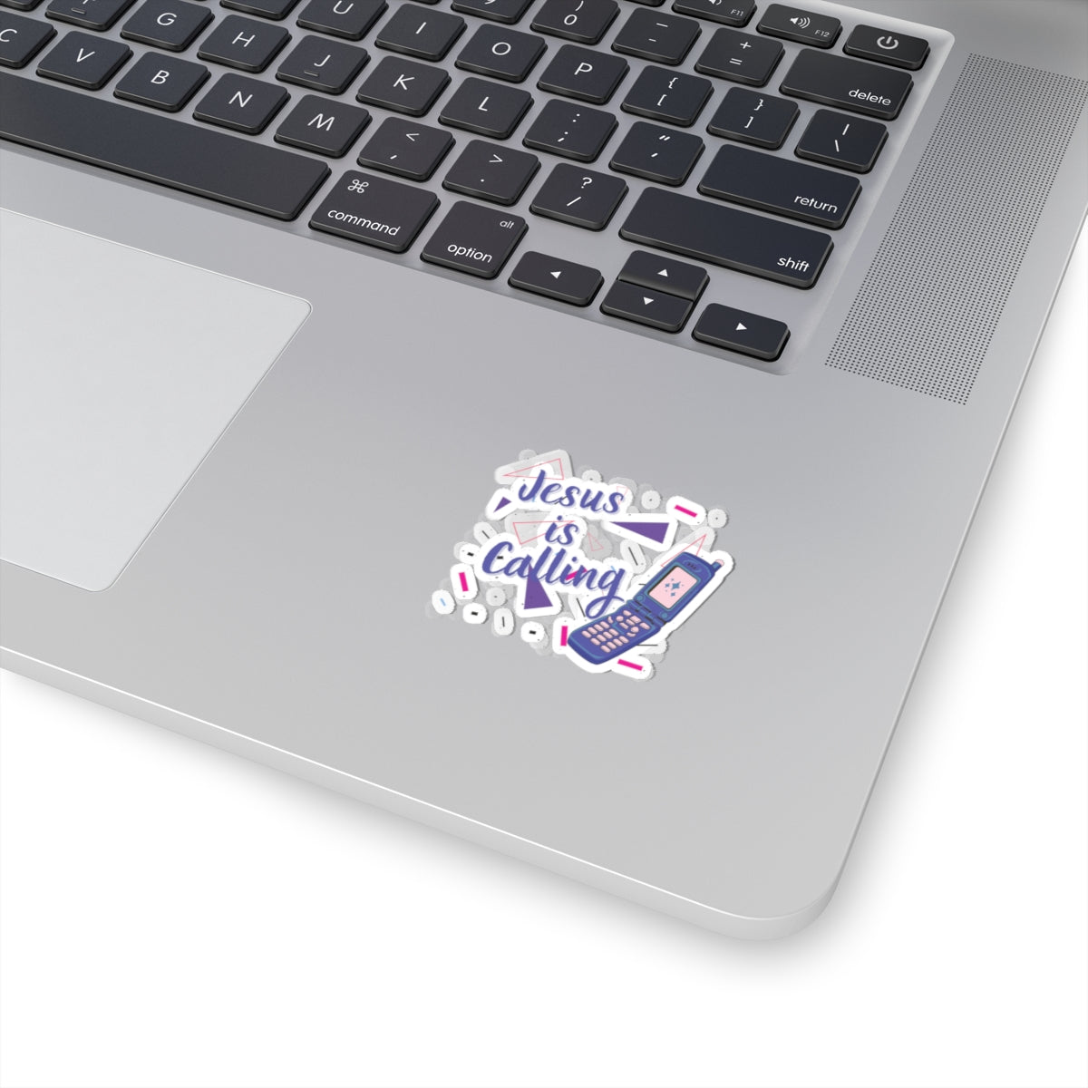 Jesus Is Calling Retro Cell Phone Christian Kiss-Cut Stickers