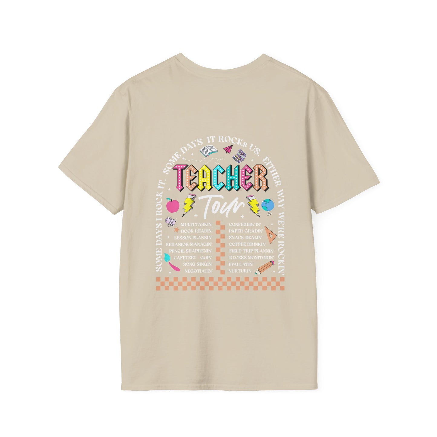 ABCD TOUR Teacher T-Shirt (Front & Back)