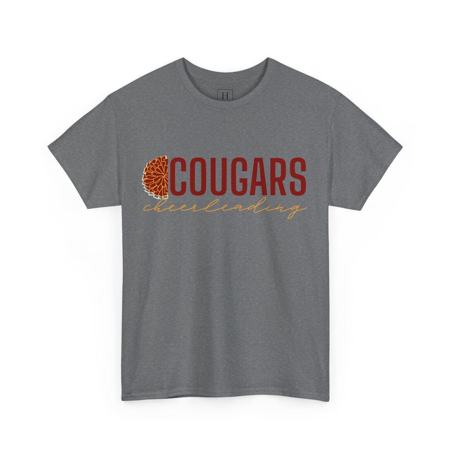 Cougars Cheerleading T-Shirt (Front Only)