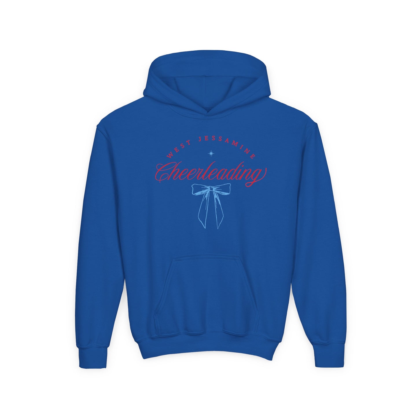 Youth Hoodie -- Cheerleading Bows Unisex Tee - West Jessamine Coquette Design