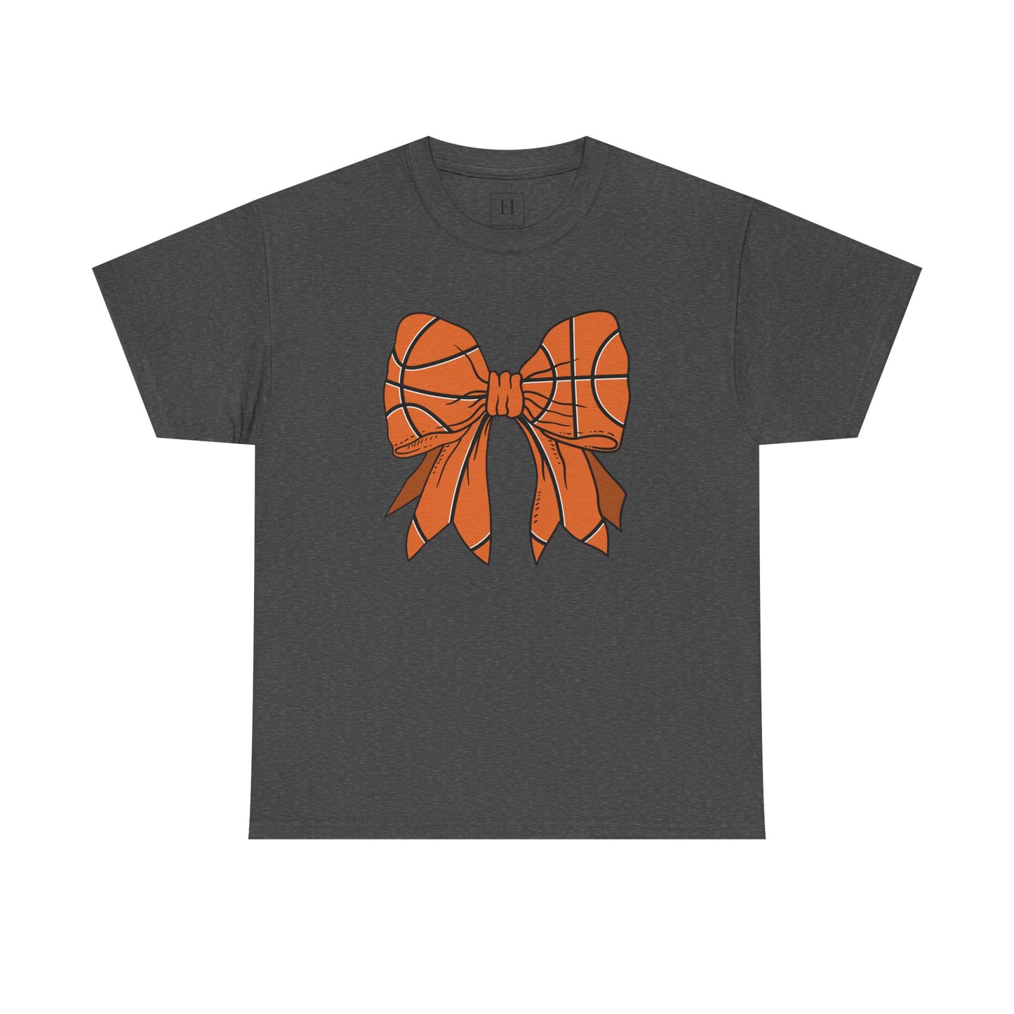 Basketball Sport Bow Tee - Unisex Heavy Cotton